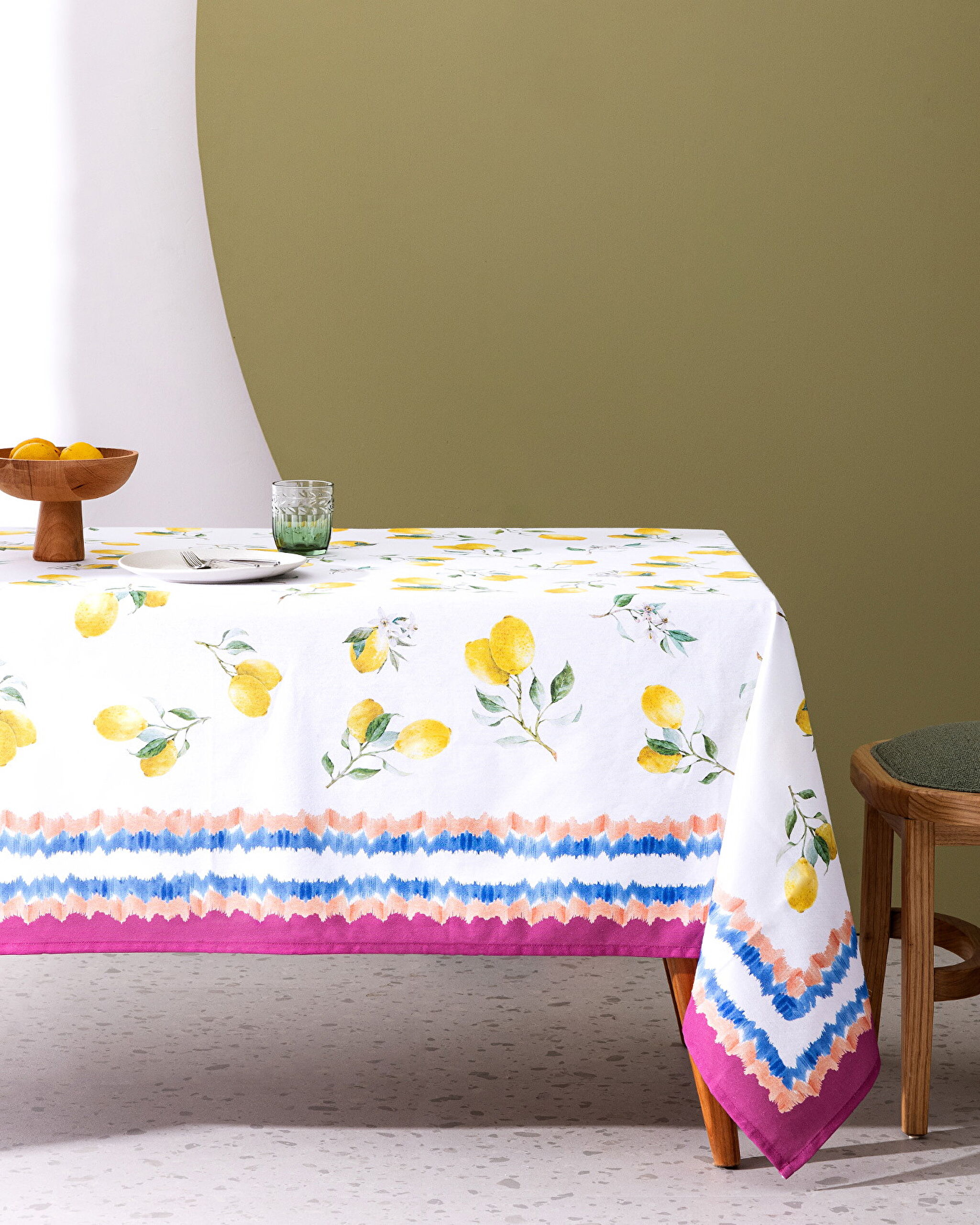 Limoges Tablecloth - 150x200 cm - Yellow - 0
