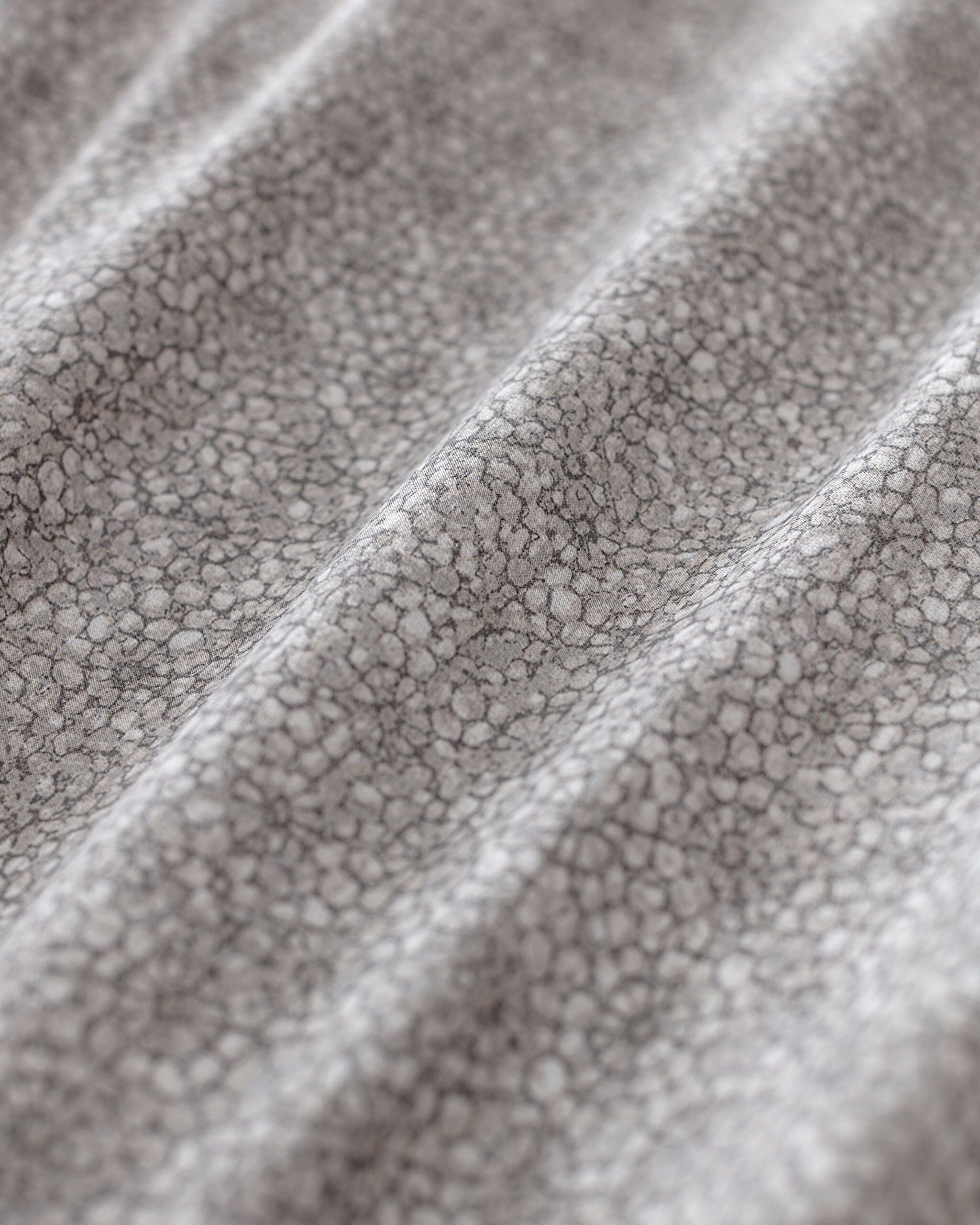 Ensemble de housse de couette imprimée Madame Coco Crep Lavem double 100 % coton - Gris - 8