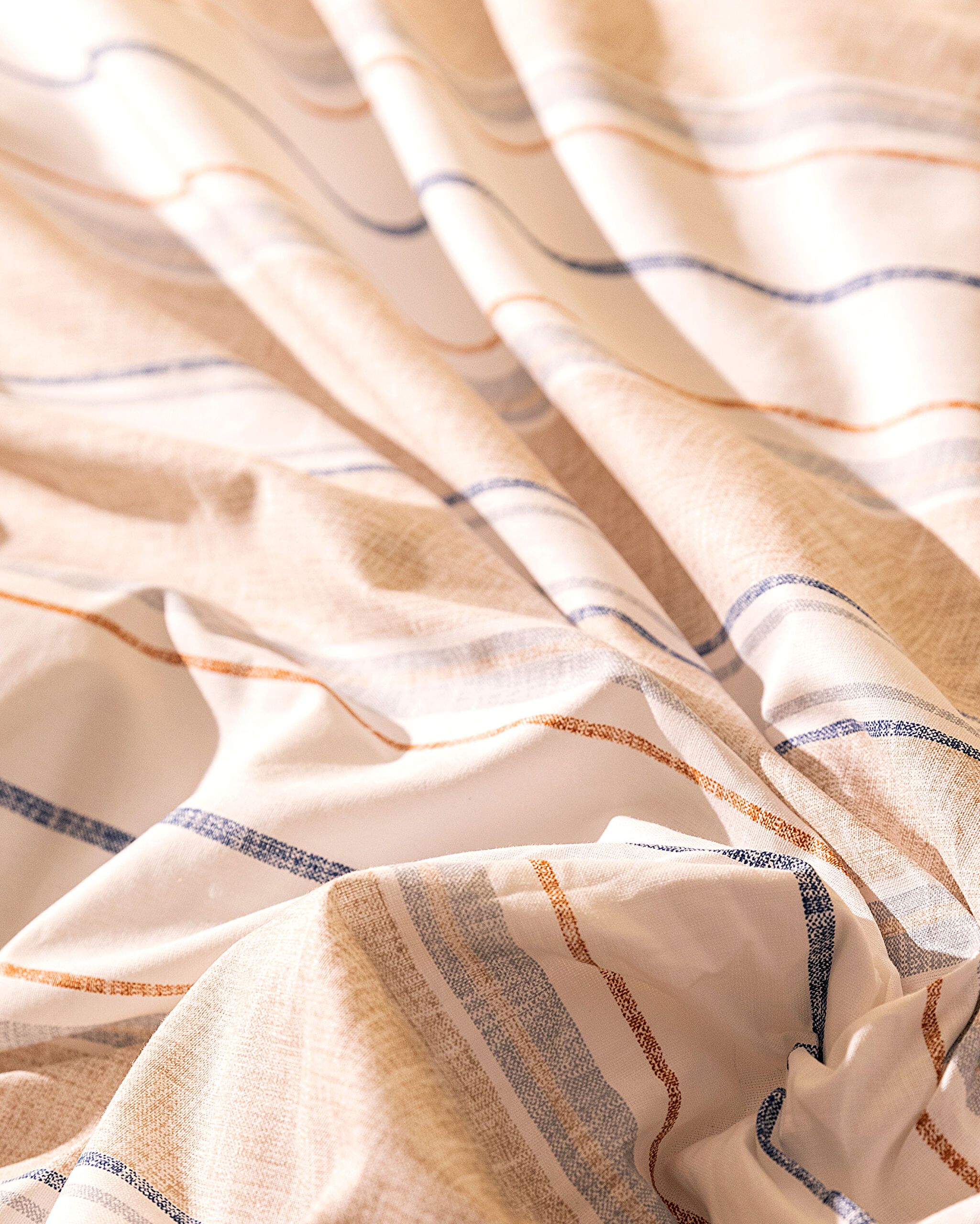 Elodie Çift Kişilik Baskılı Ranforce Nevresim Takımı - Bej - 3