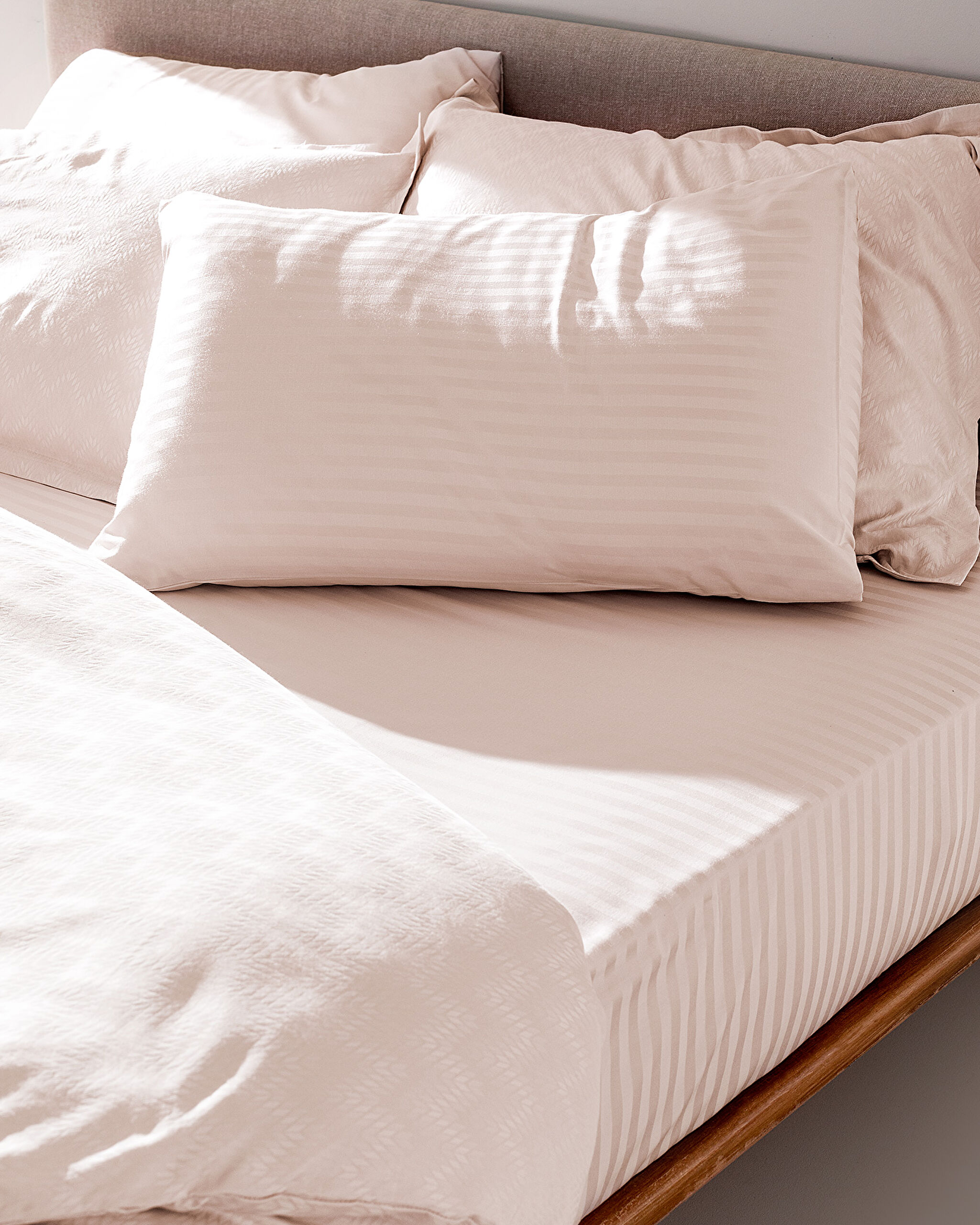 Ensemble de housse de couette double en satin jacquard Wissale - 2