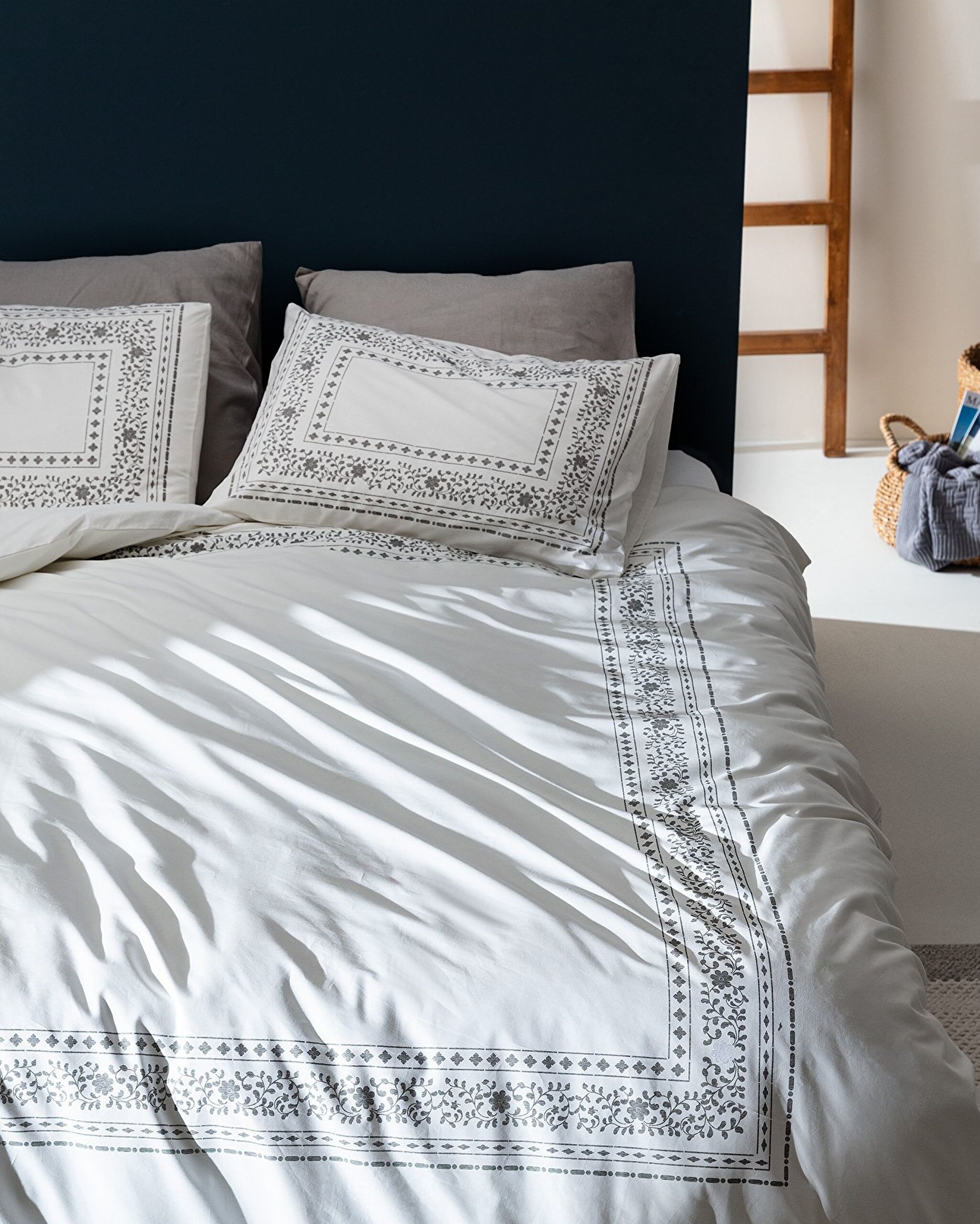 Arber Çift Kişilik Nevresim Takımı - Gri - 0