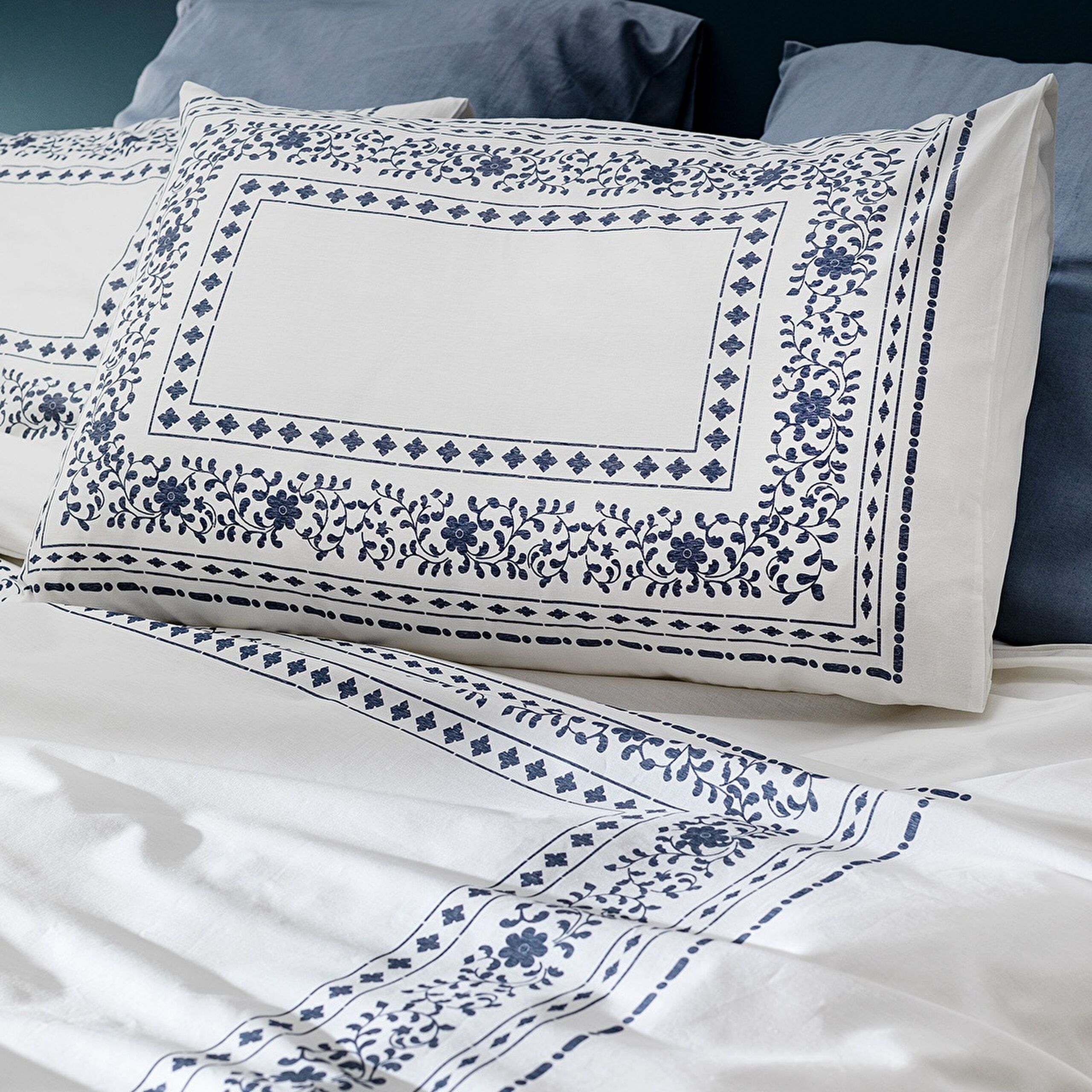 Arber Çift Kişilik Nevresim Takımı - Lacivert - 2