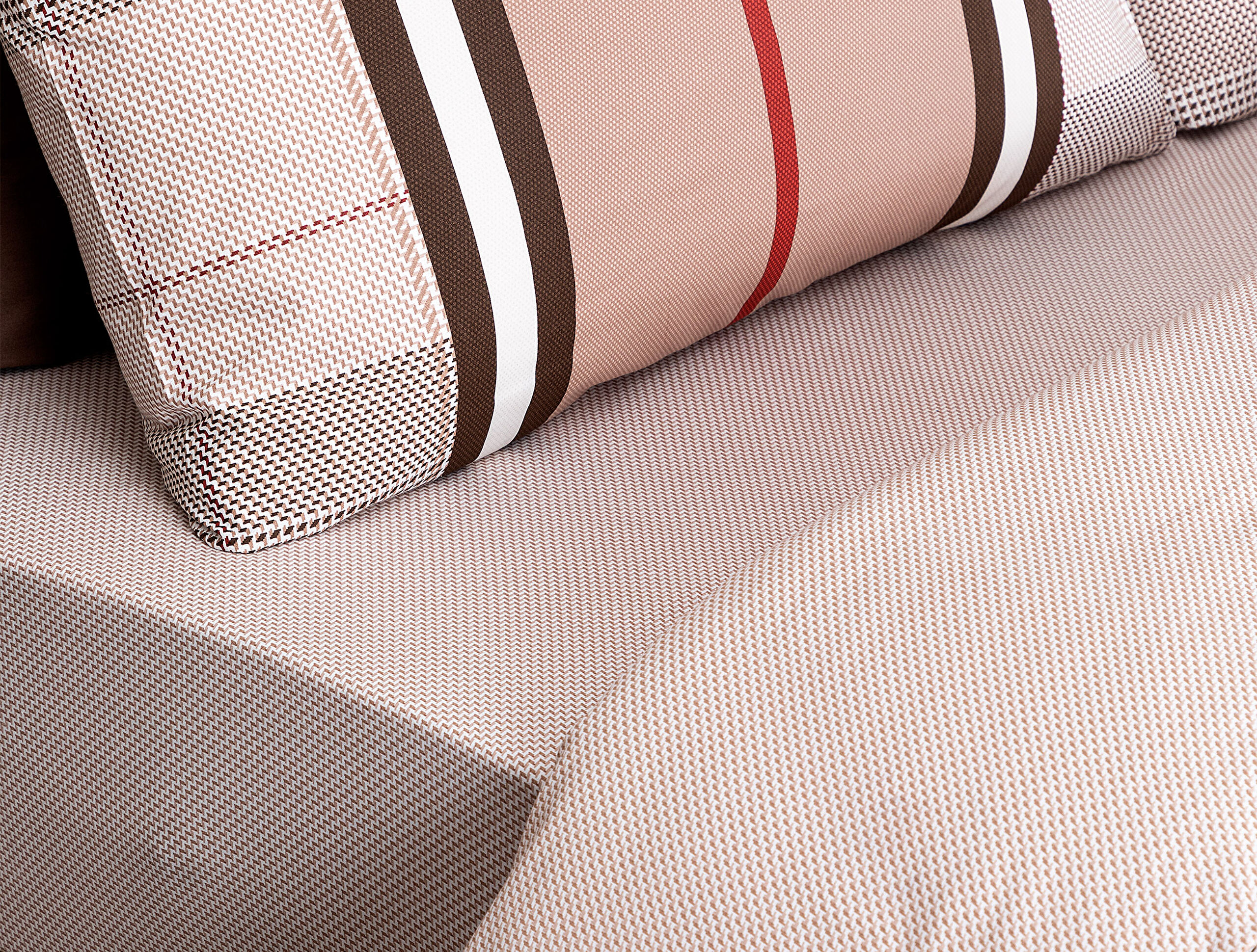 Leeroy Çift Kişilik Baskılı %100 Pamuk Ranforce Nevresim Takımı  - Kahverengi - 3