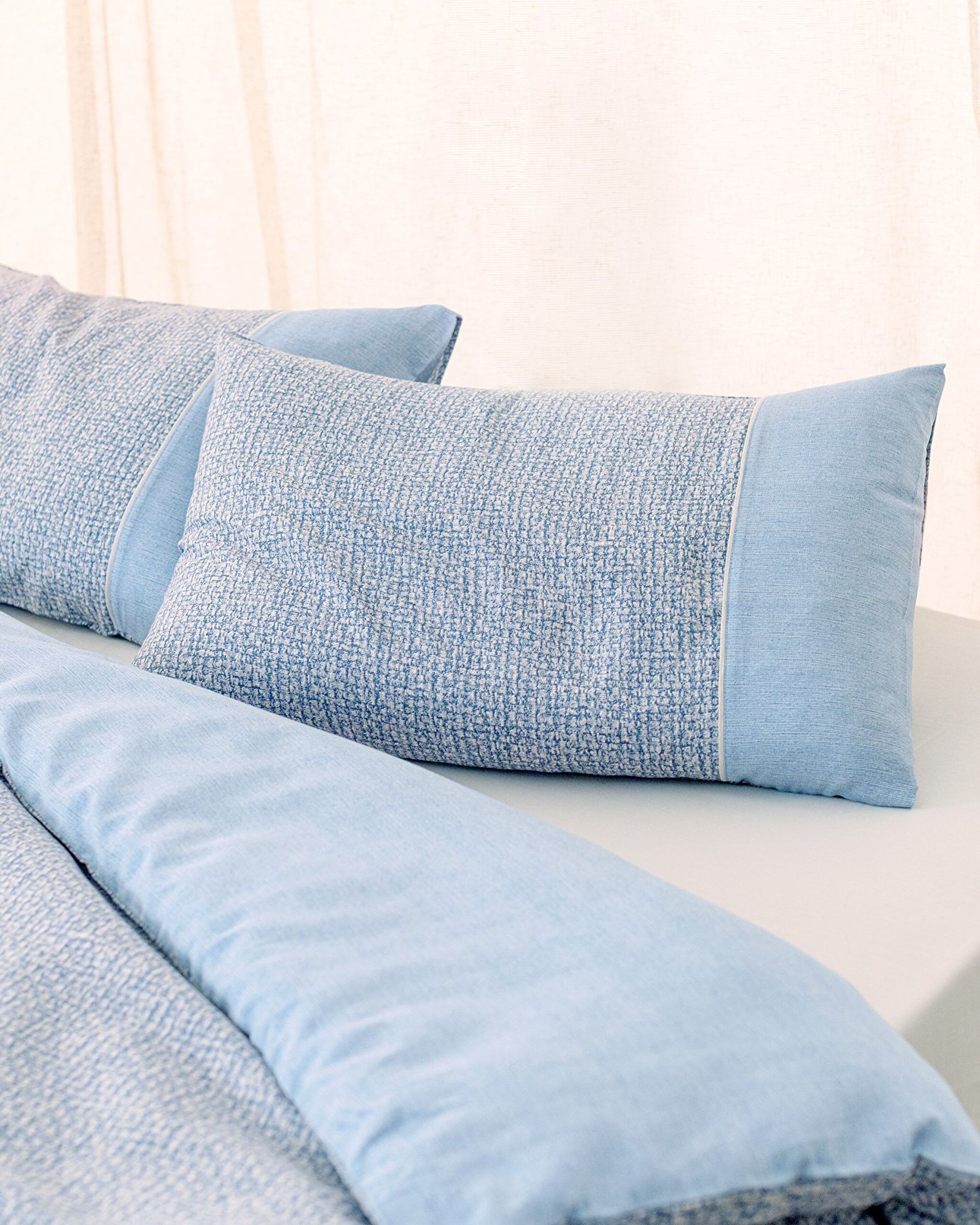 Ensemble de housse de couette imprimée Double Madame Coco Orpen - Bleu - 2