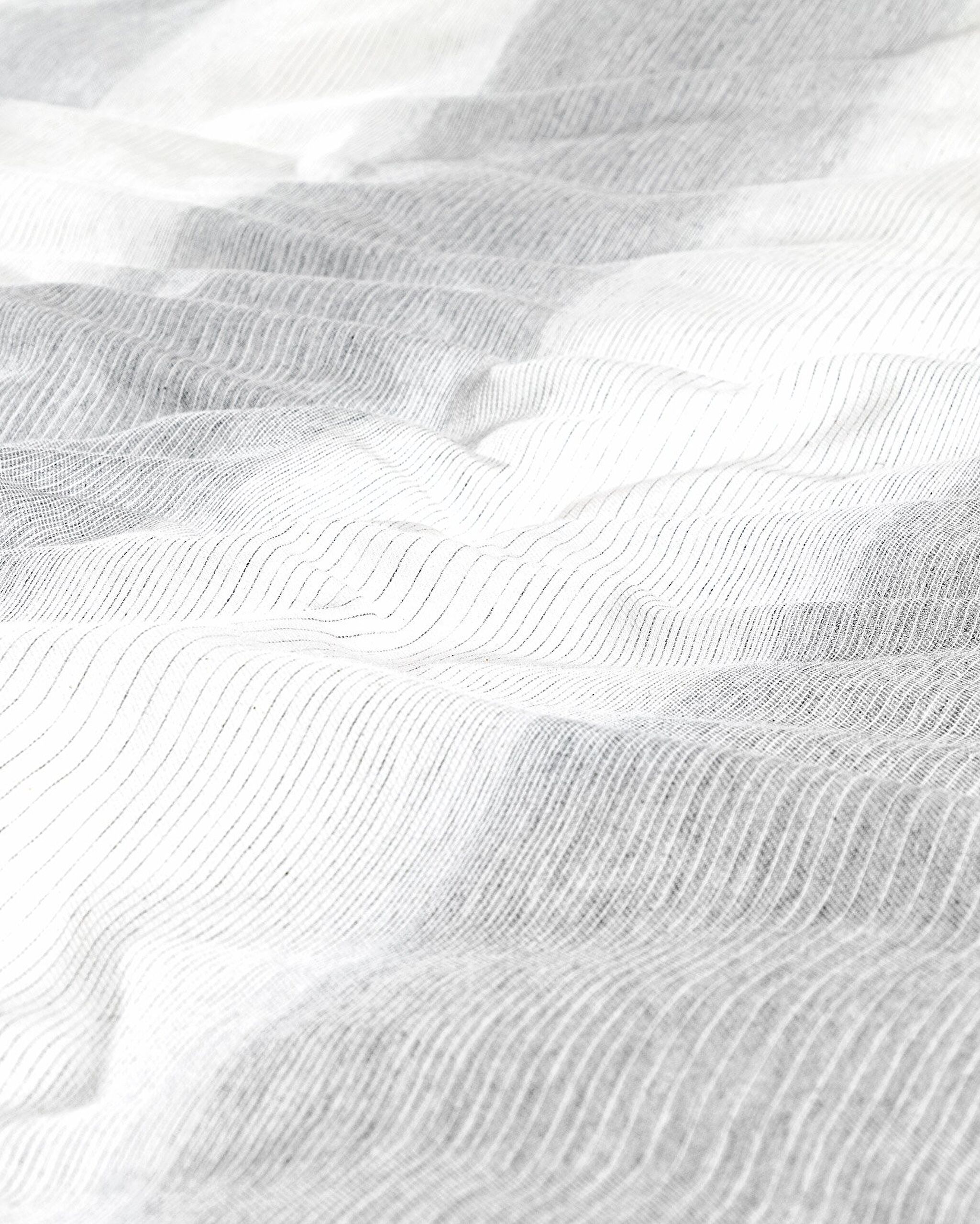 Berthe Çift Kişilik Armürlü Nevresim Takımı - Gri - 5