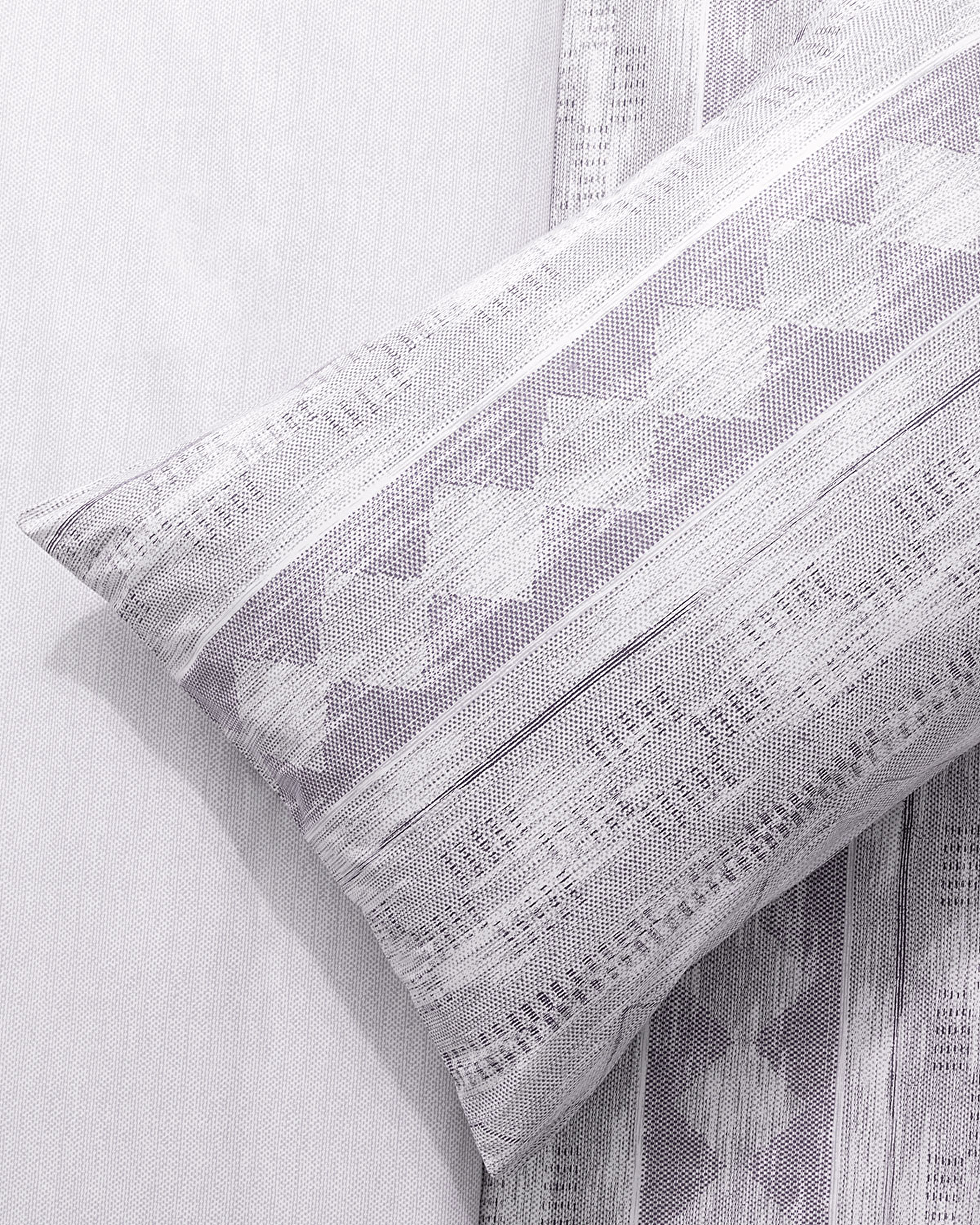 Dash Çift Kişilik %100 Pamuk Ranforce Baskılı Nevresim Takımı - Mürdüm - 0