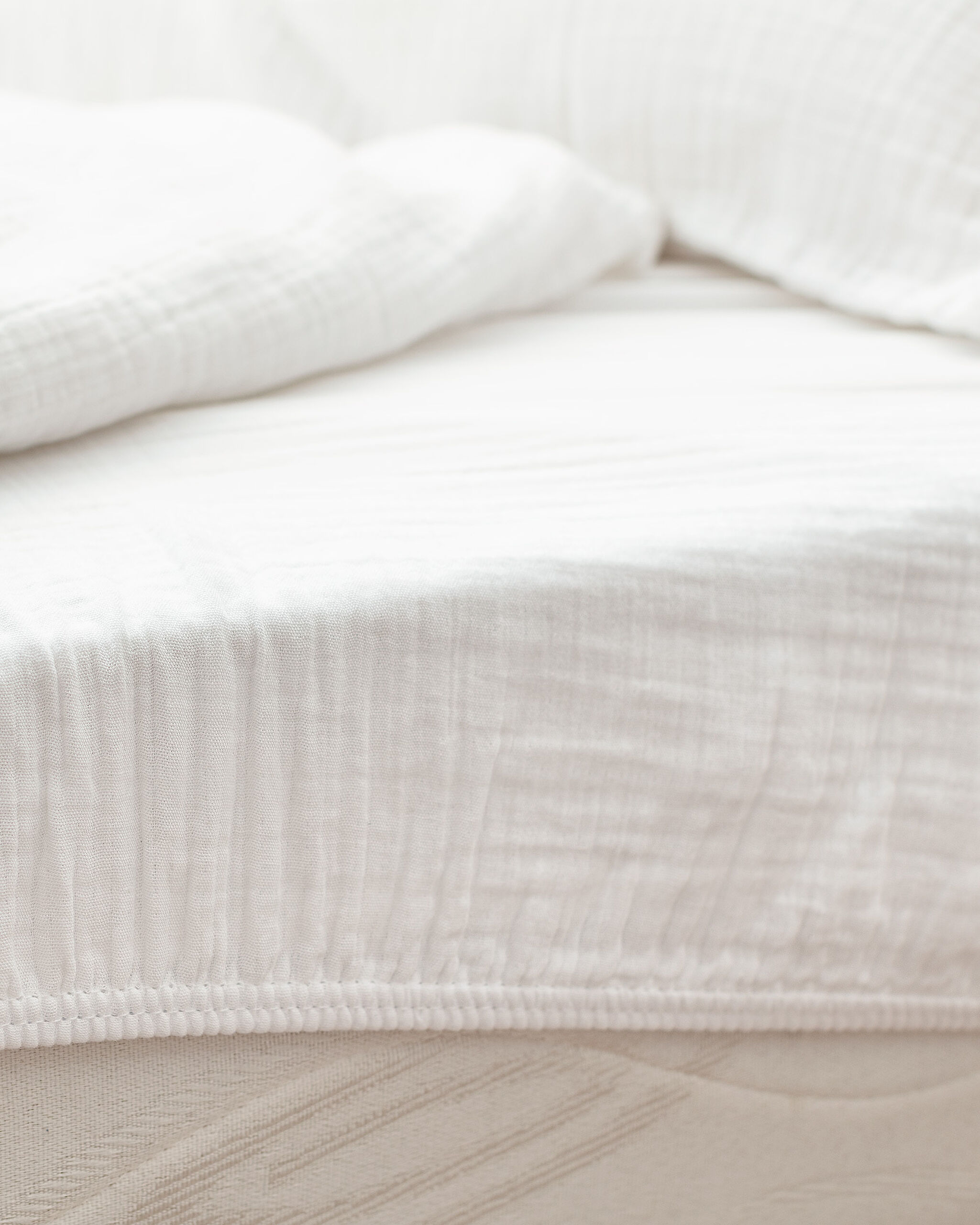 Marla Müslin Çift Kişilik Nevresim Takımı Lastikli - 4