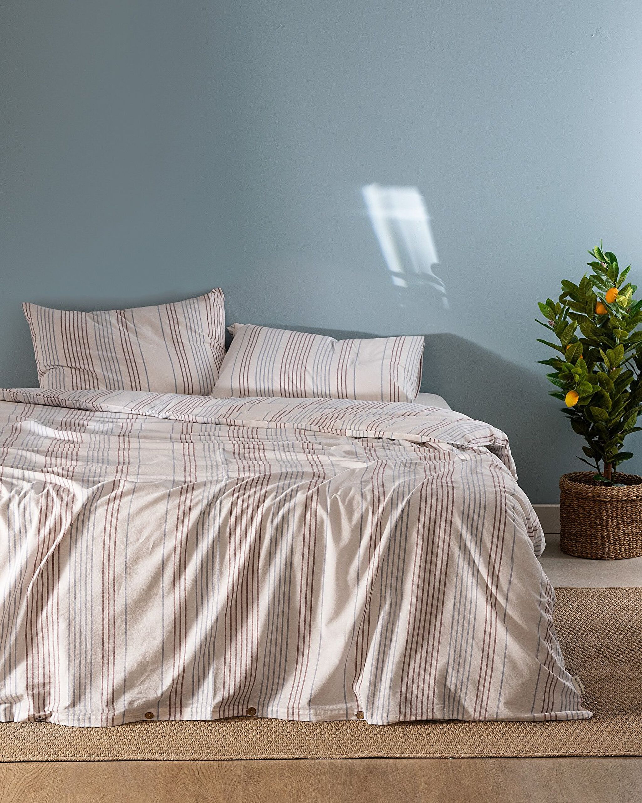 Evonna Çift Kişilik  İpliği Boyalı Nevresim Takımı - 0