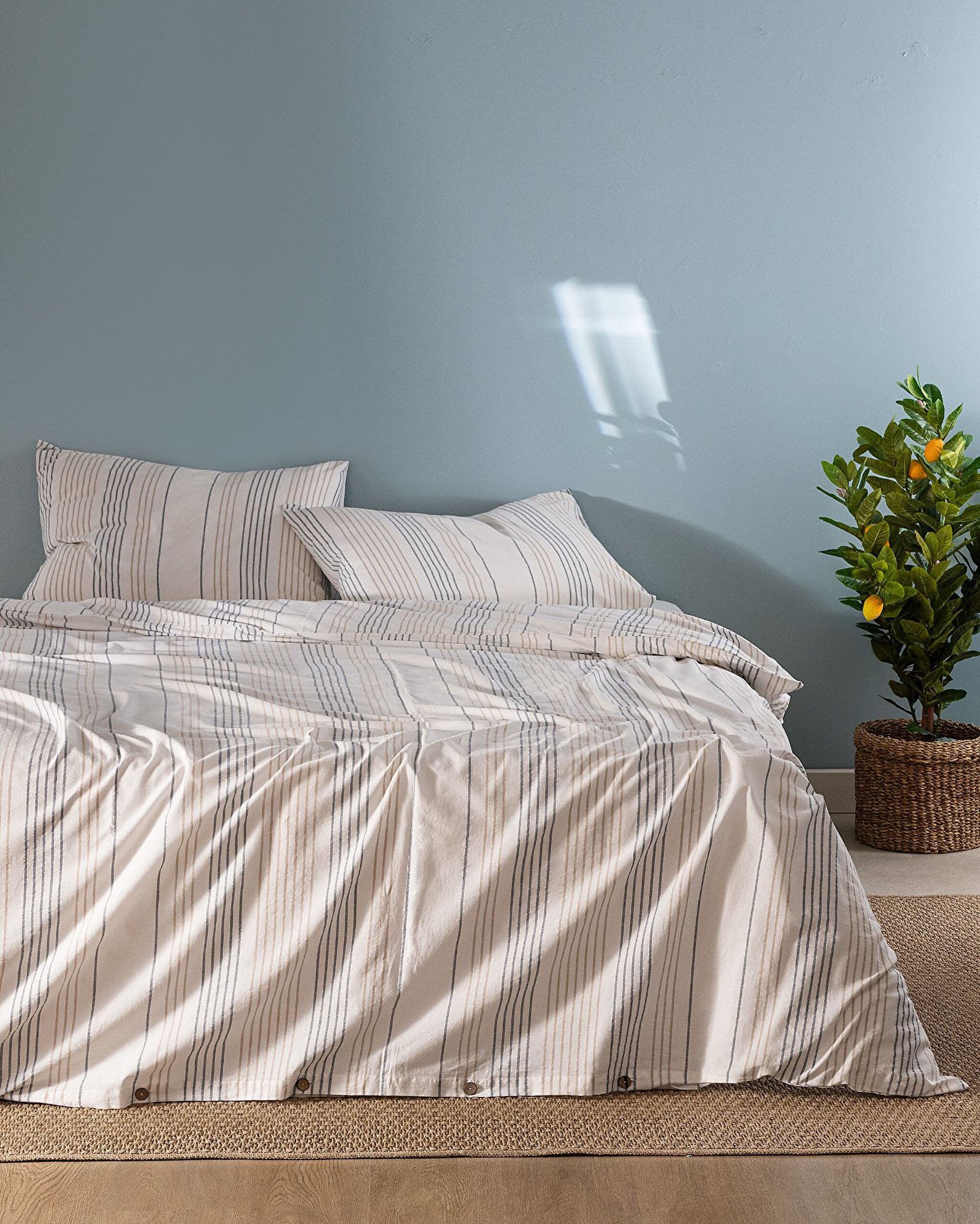 Henri Çift Kişilik  İpliği Boyalı Nevresim Takımı - 0