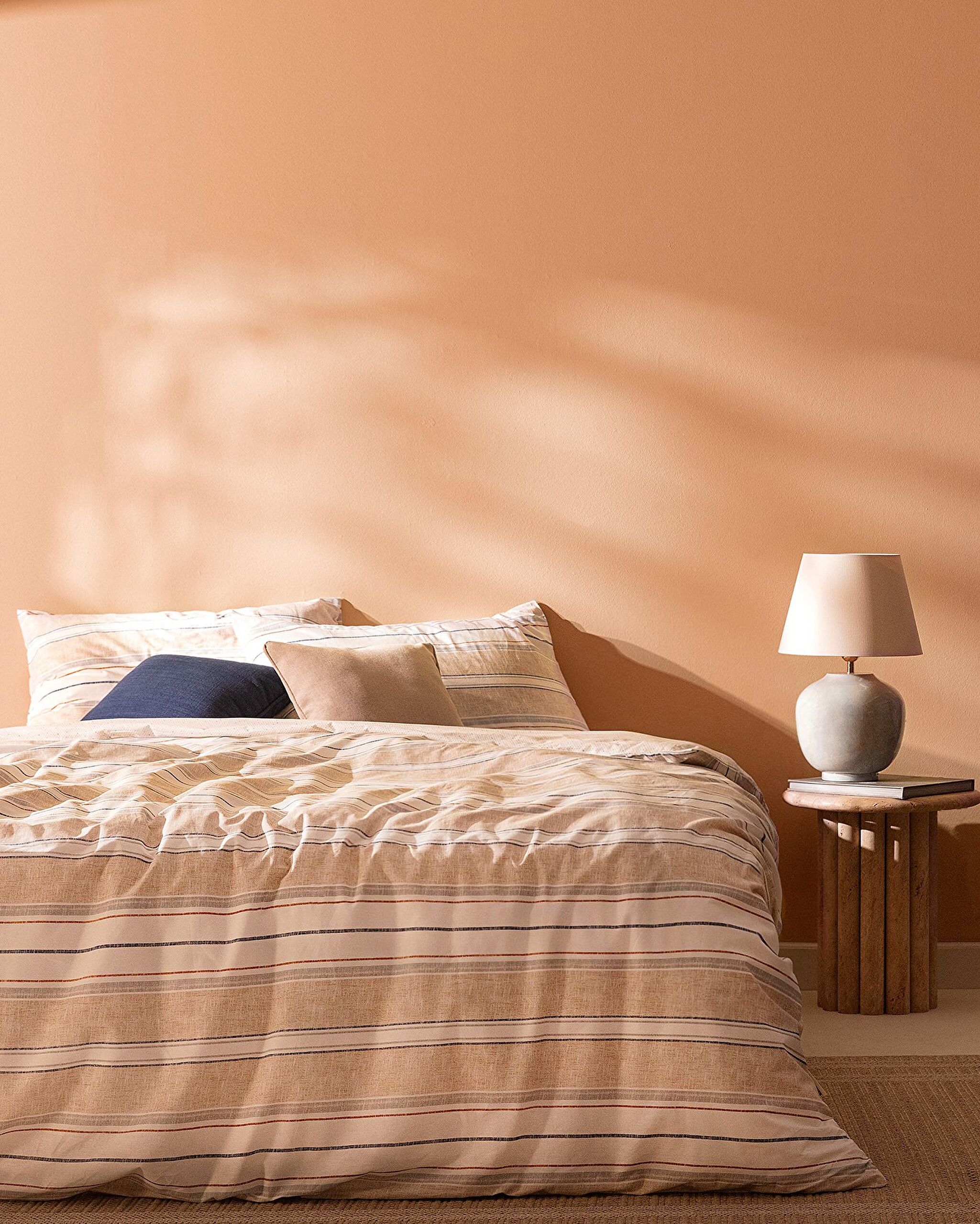 Ensemble de housse de couette imprimé élastique simple Ranforce Elodie - 0