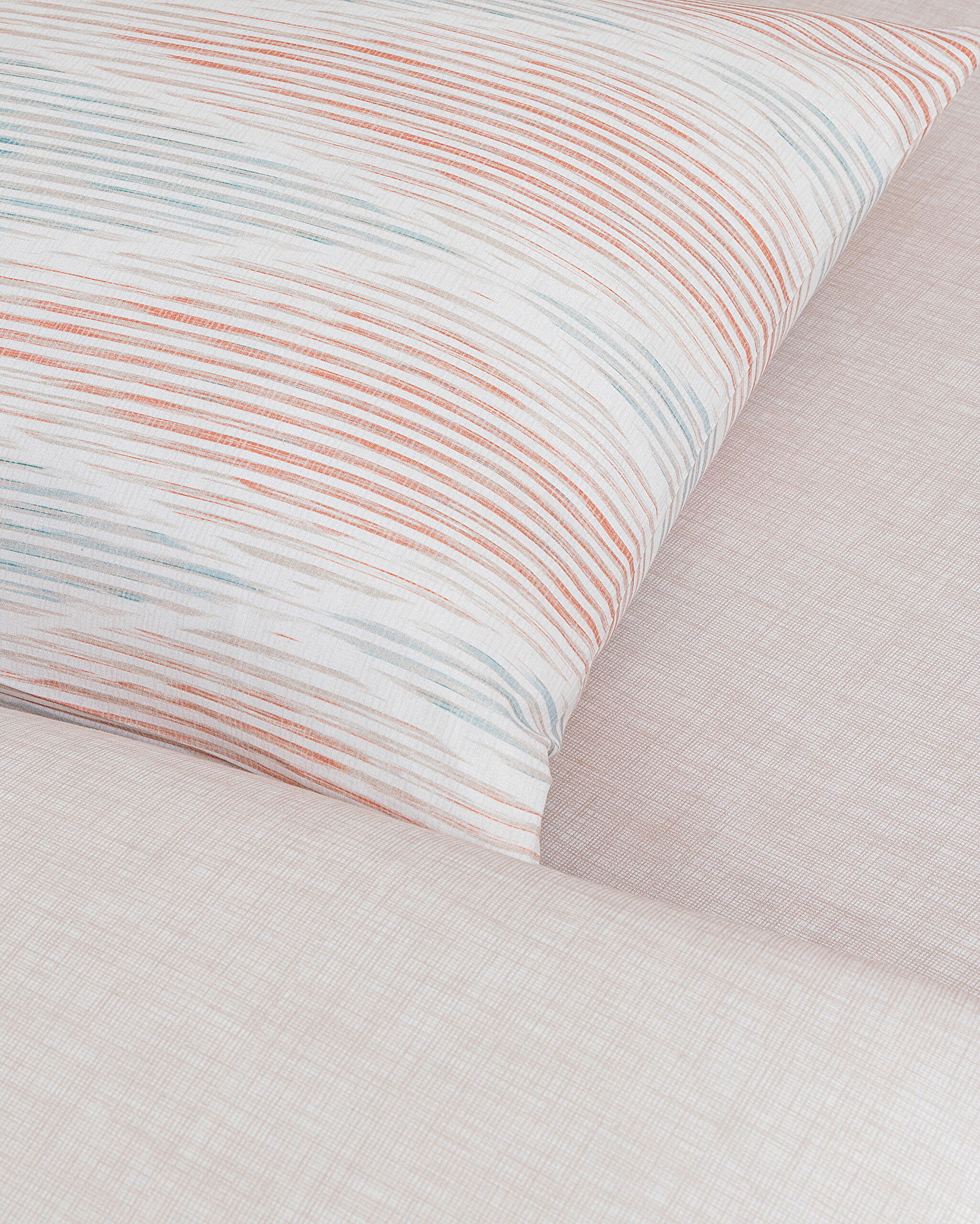 Faya Çift Kişilik %100 Pamuk Ranforce Baskılı Nevresim Takımı - Bej - 3