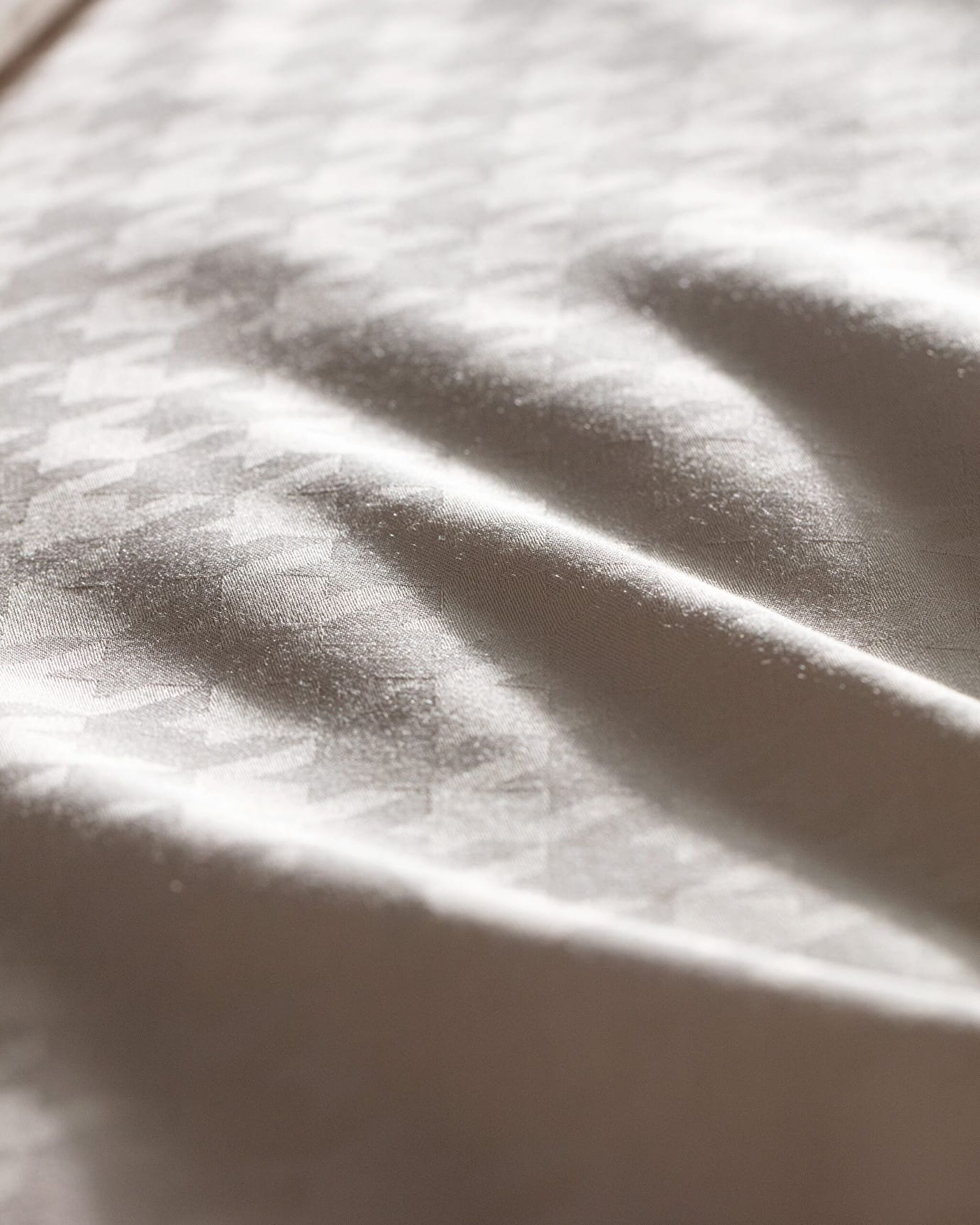 Lune Double Bamboo Satin Duvet Cover Set - Beige - 6