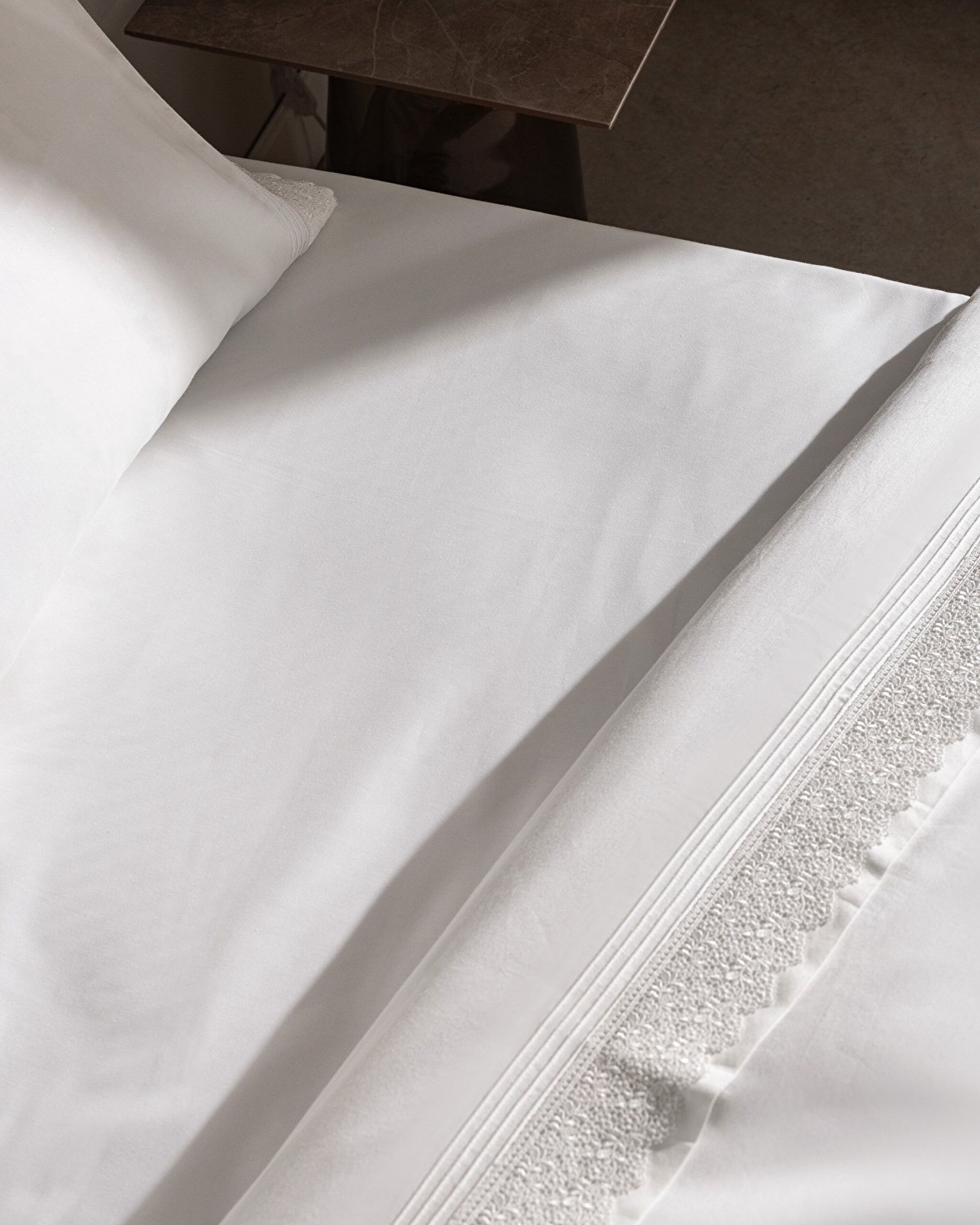 Magou Çift Kişilik Brodeli Saten Nevresim Takımı - 5