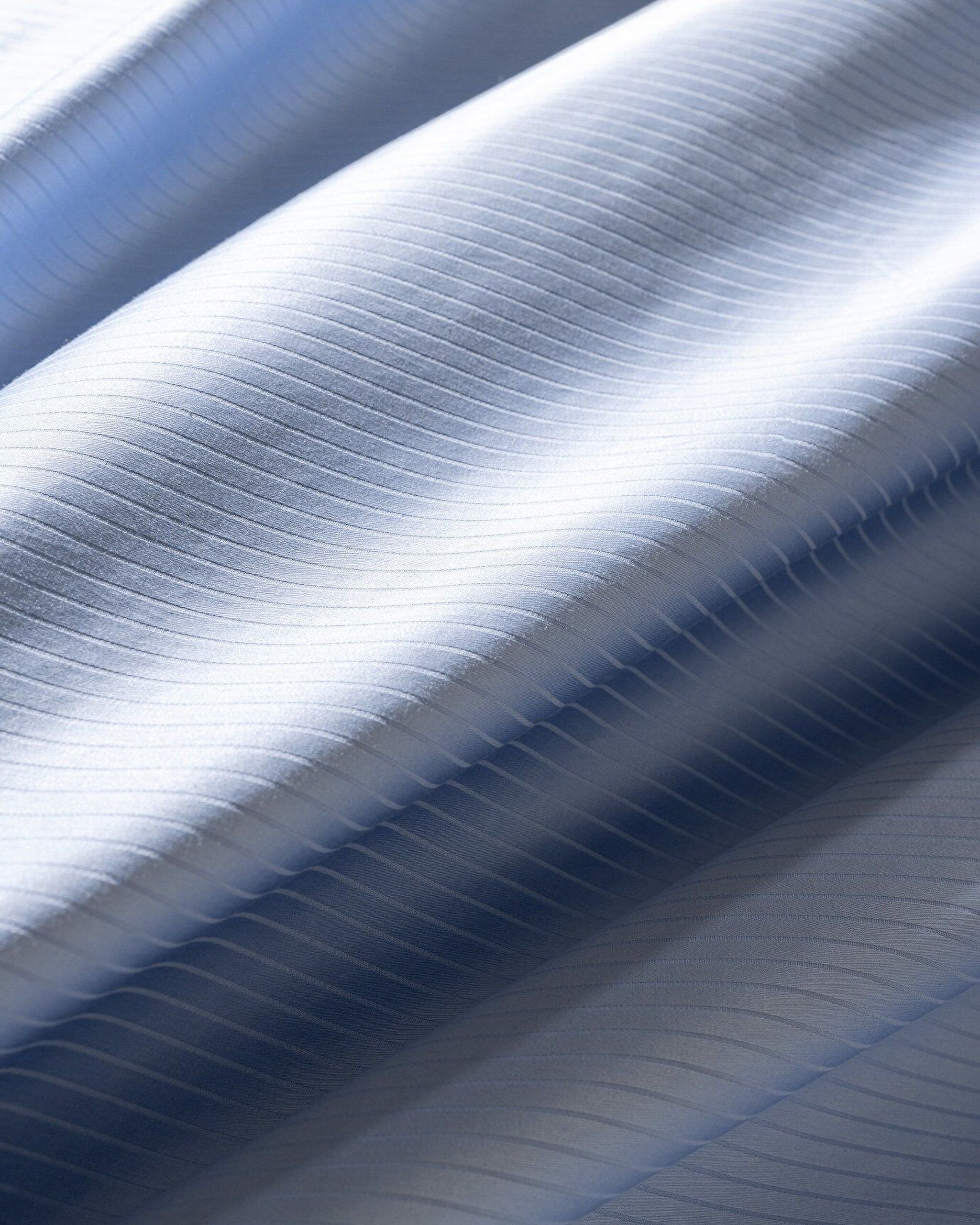 Thalie Double Sıze Strıped Satın Duvet Cover Set - 8