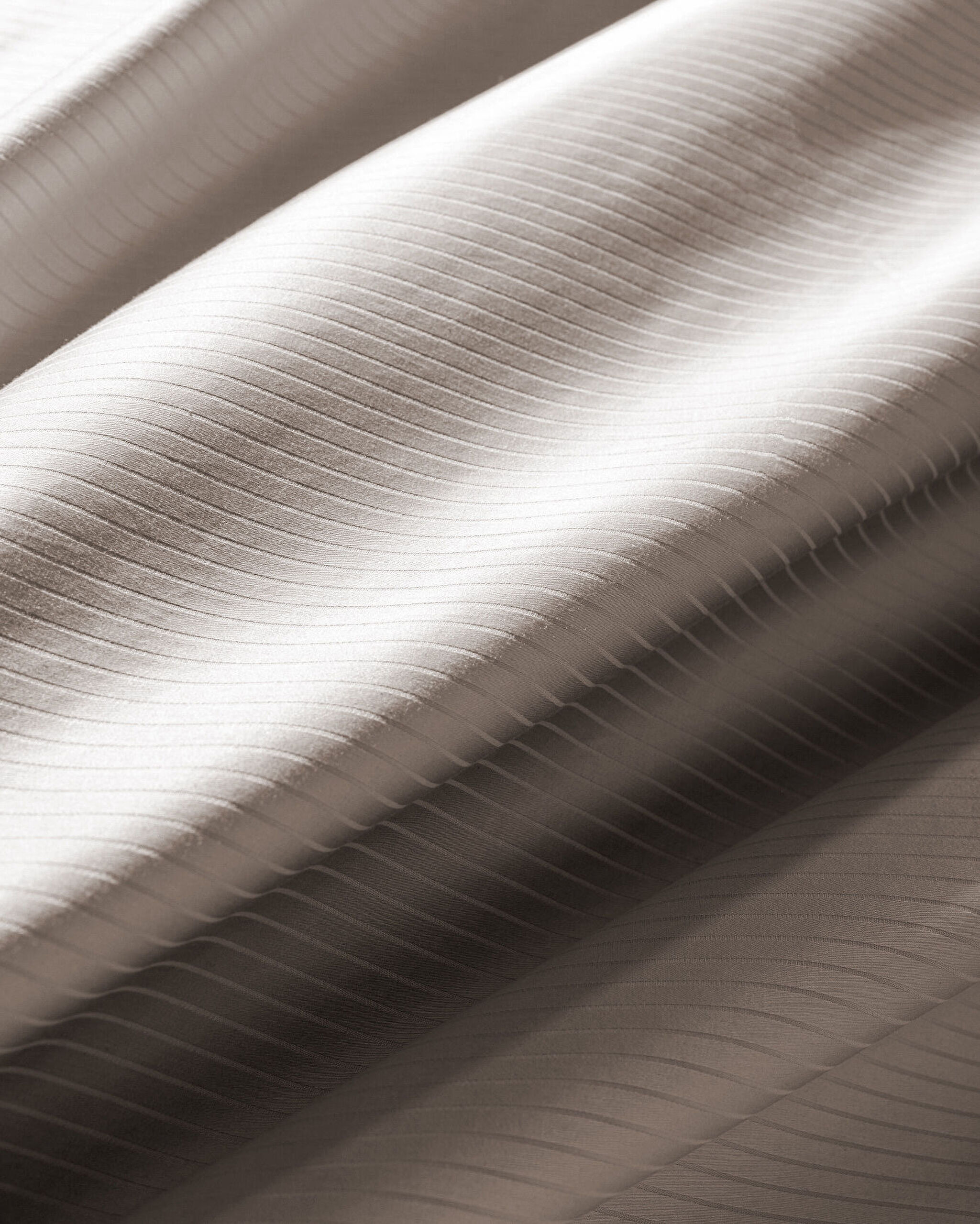 Thalie Double Sıze Strıped Satın Duvet Cover Set - 8