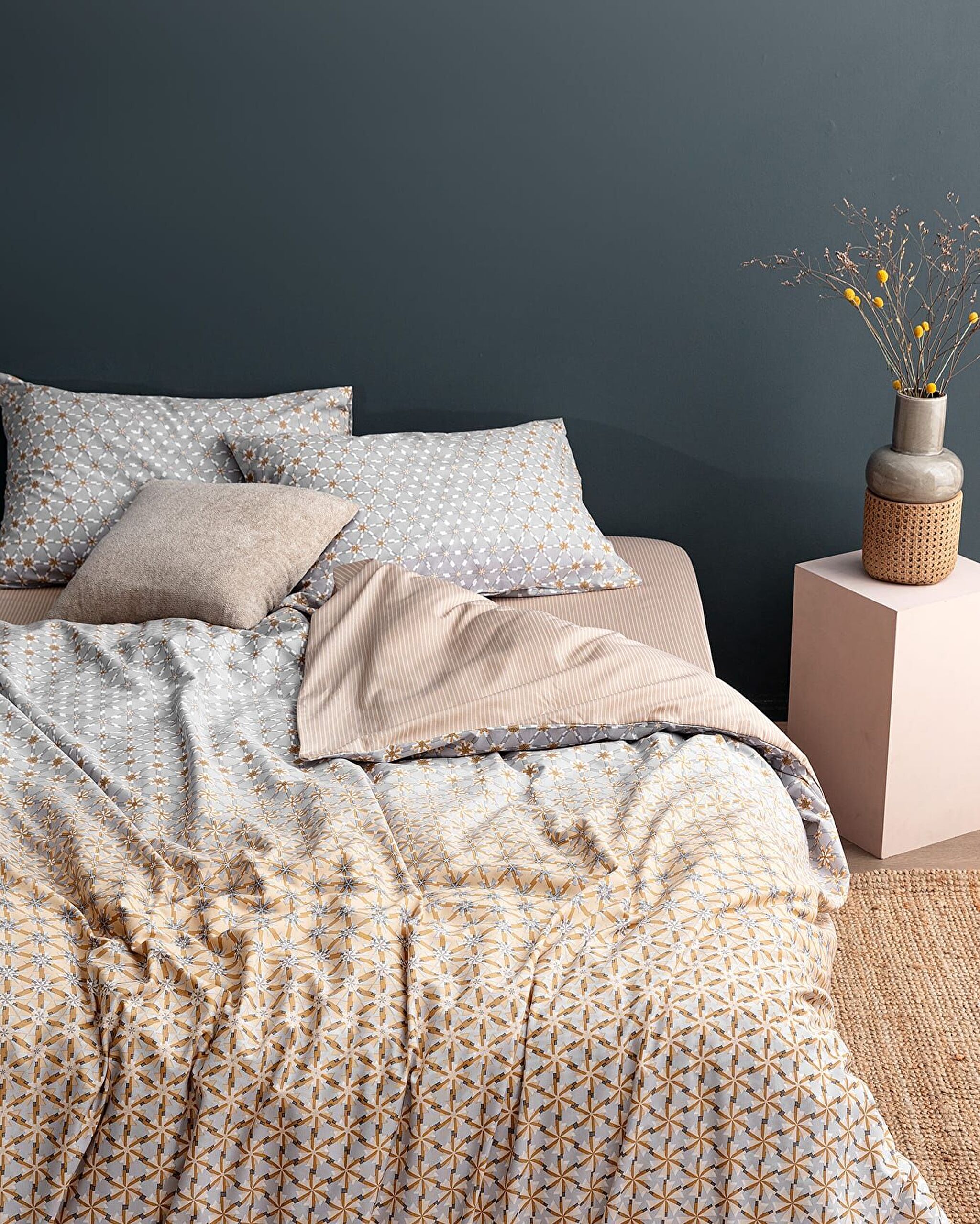 طقم غطاء لحاف مطبوع مزدوج من رينجر - 0