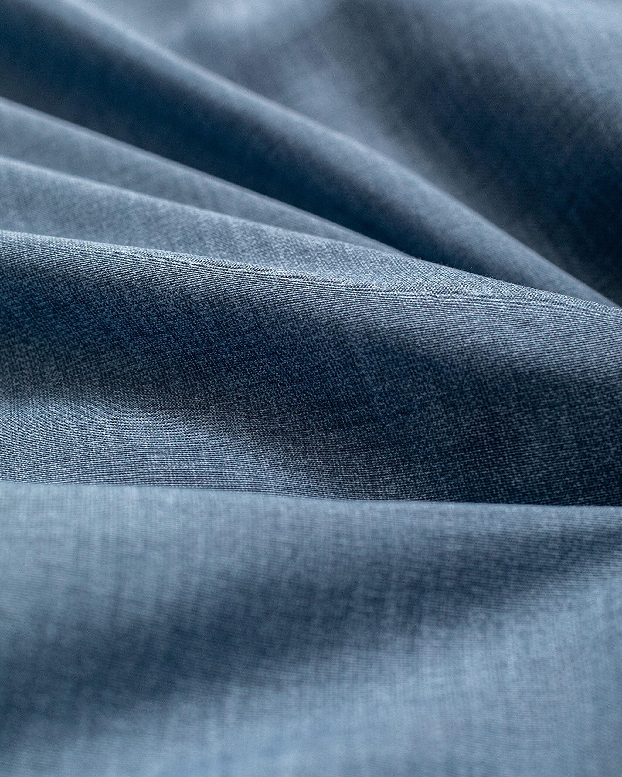 Ensemble de housse de couette double imprimé en coton Juin - Bleu marine - 4