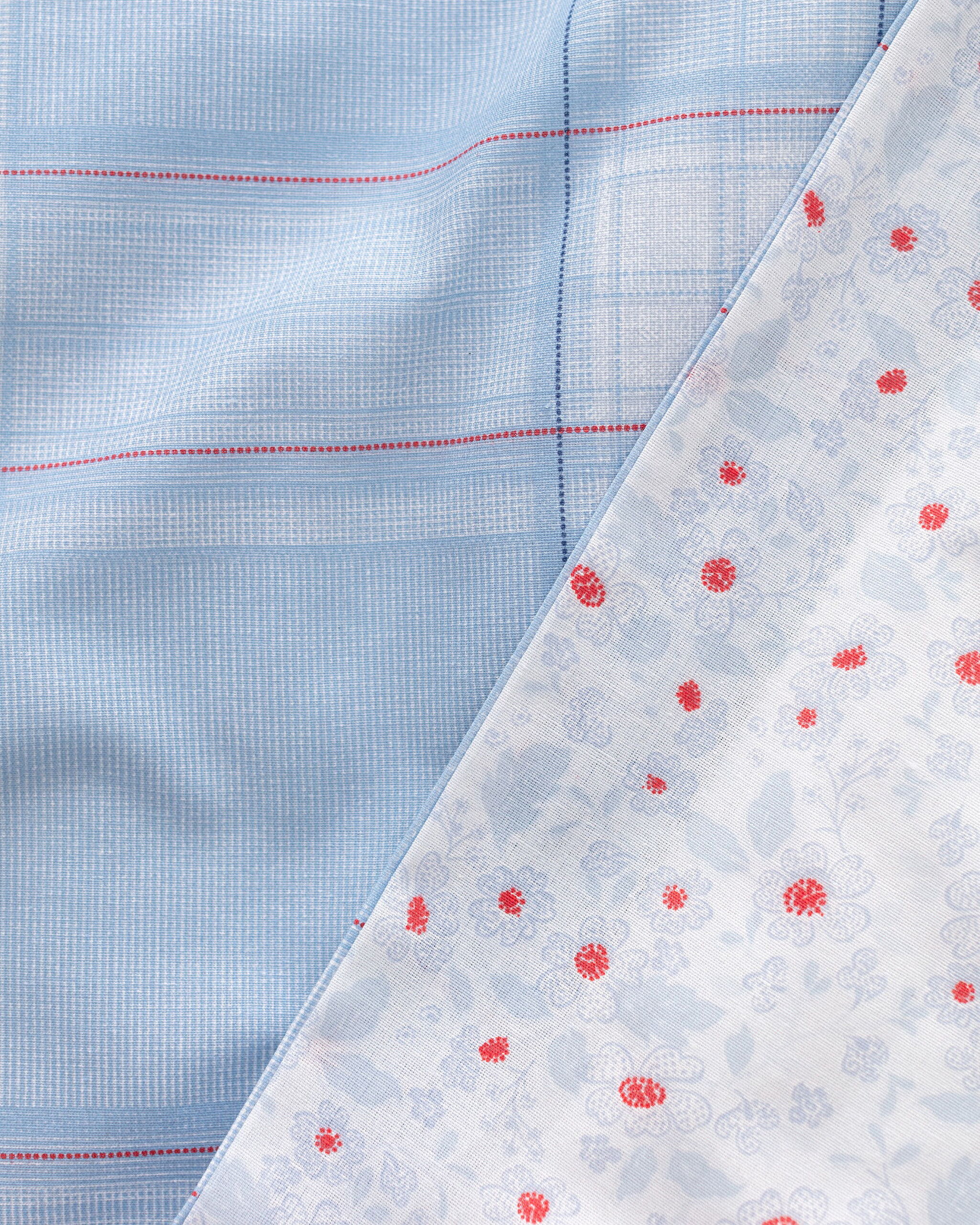 ⁠ Σετ Παπλωματοθήκη Blanch Cotton Double Printed - Μπλε_3}