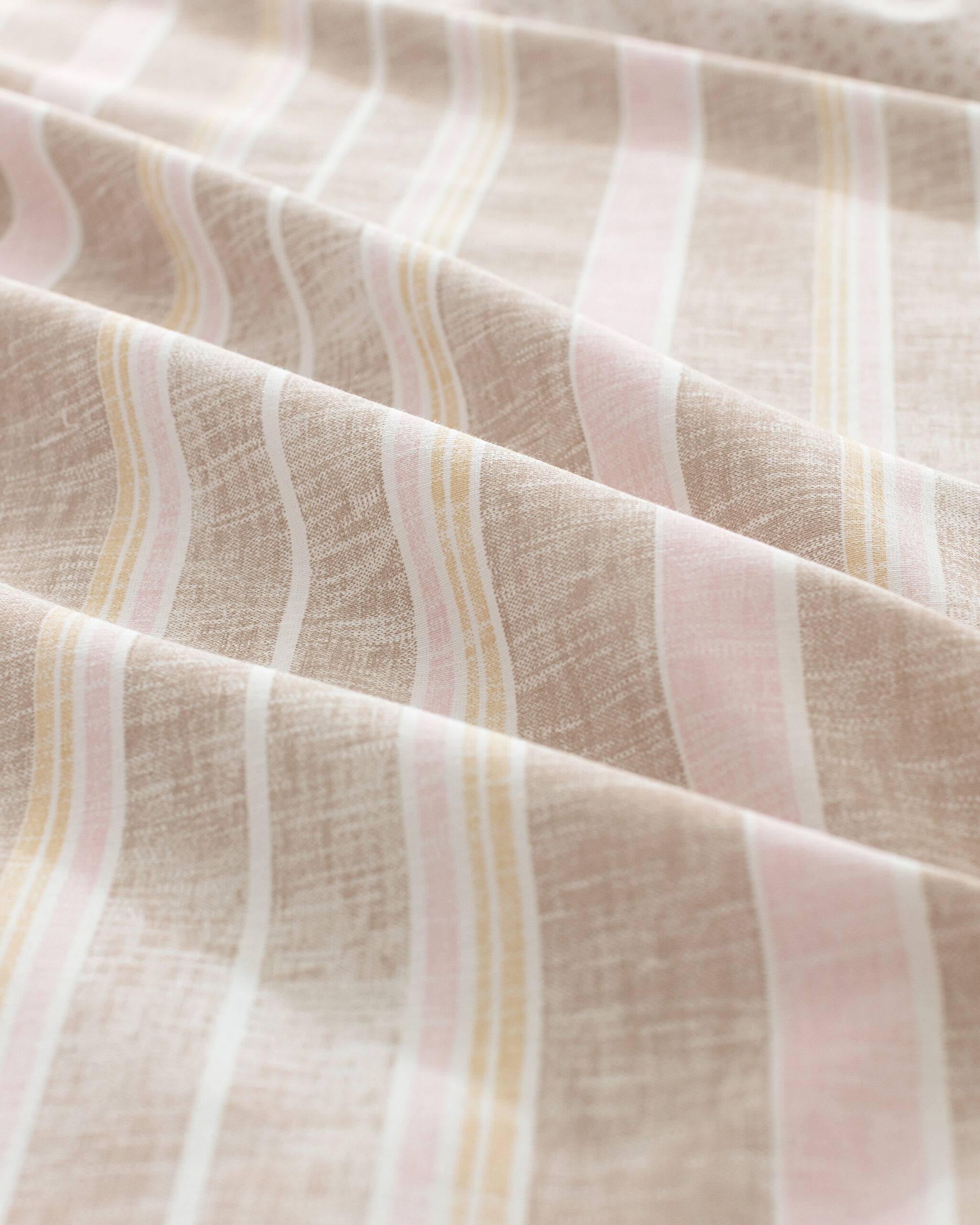 Ensemble de housse de couette double en coton imprimé Darvell - Beige - 6