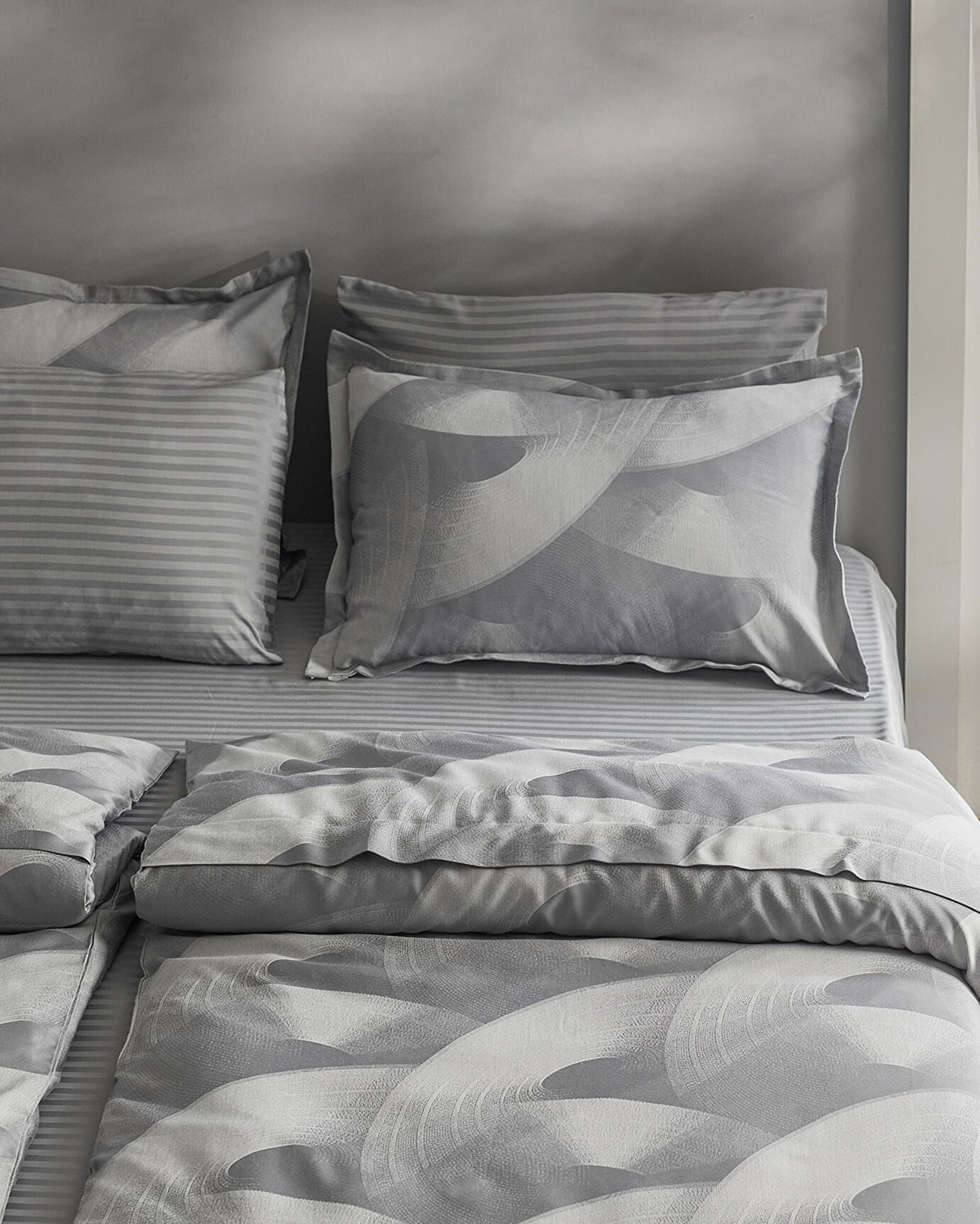 Ensemble De Housse De Couette - Jacquard Satin - 1