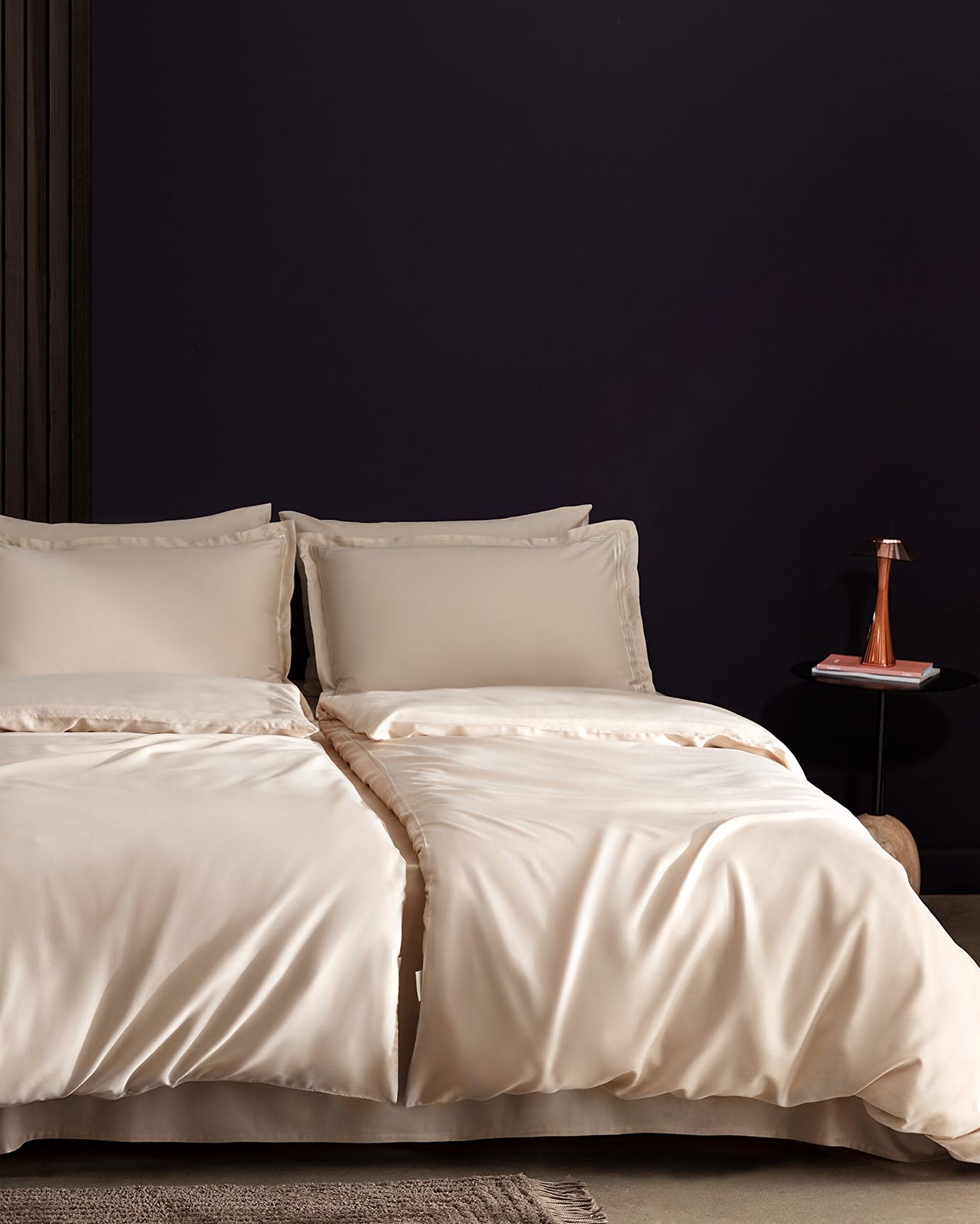 Clarette Family Size Bamboo Satin Duvet Cover Set - 0