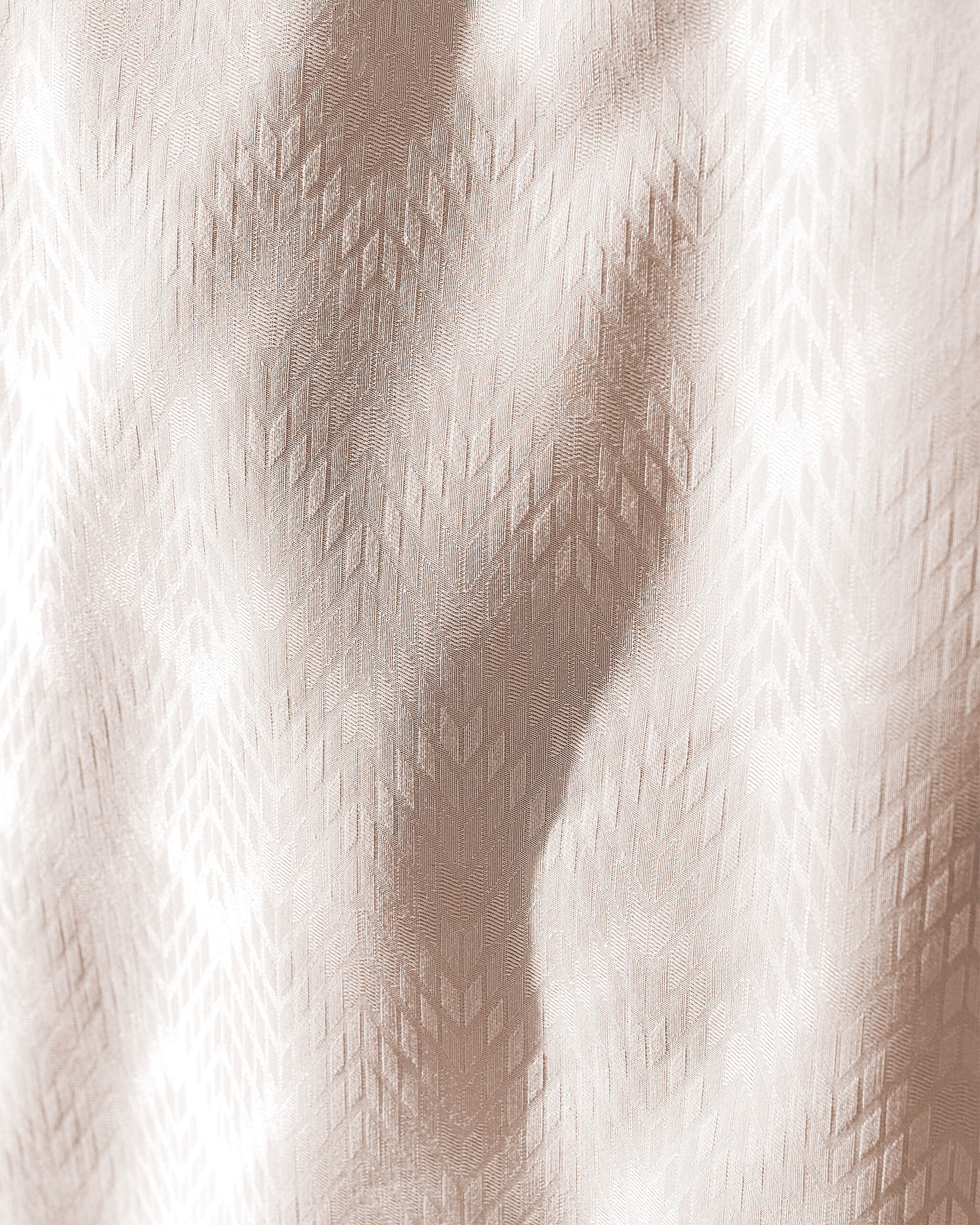 Ensemble de housse de couette en satin jacquard King Size Wissale - Poudre claire - 5