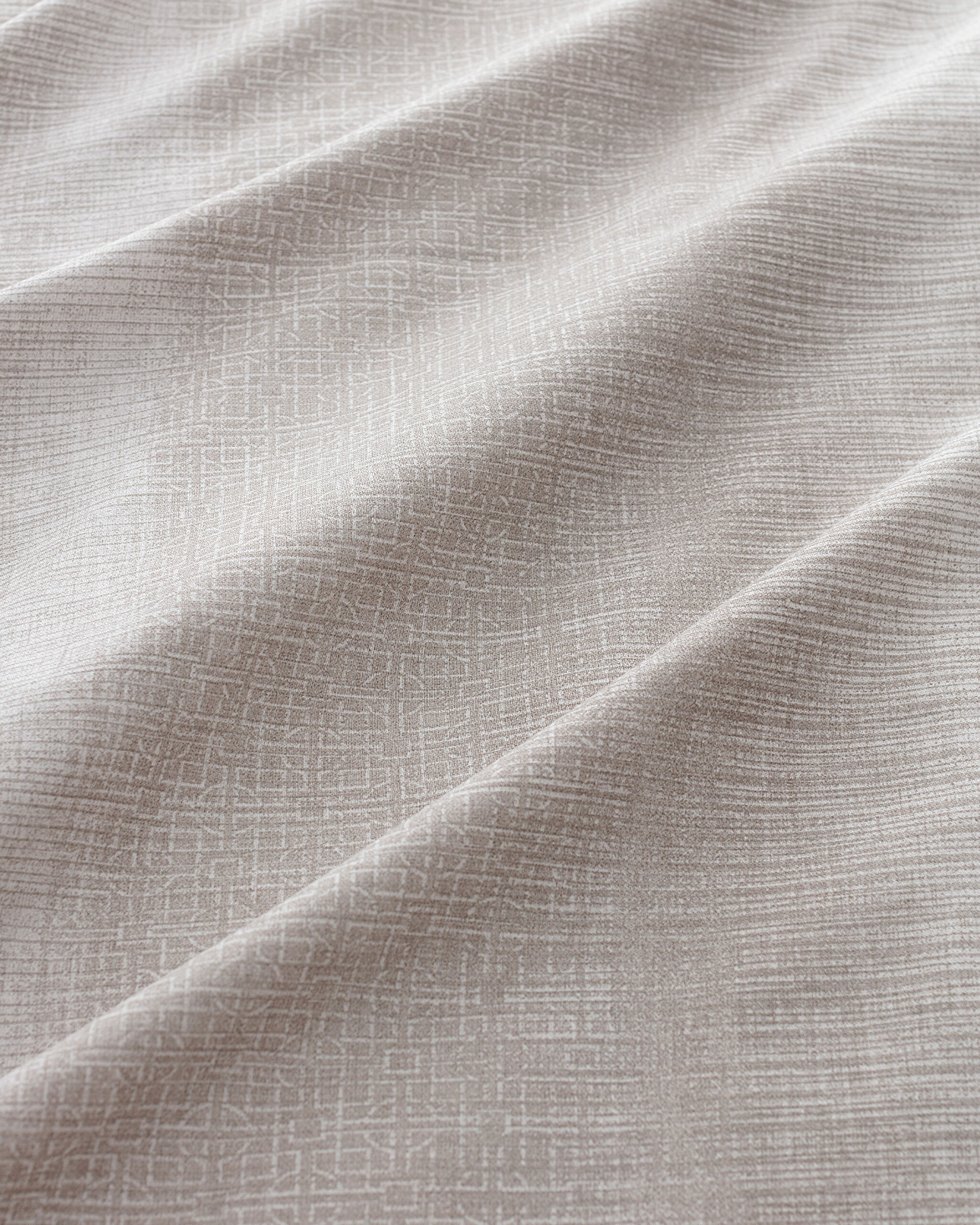 Ensemble de housse de couette imprimé Madame Coco Crep 100% coton King Size Adelya - Beige - 5