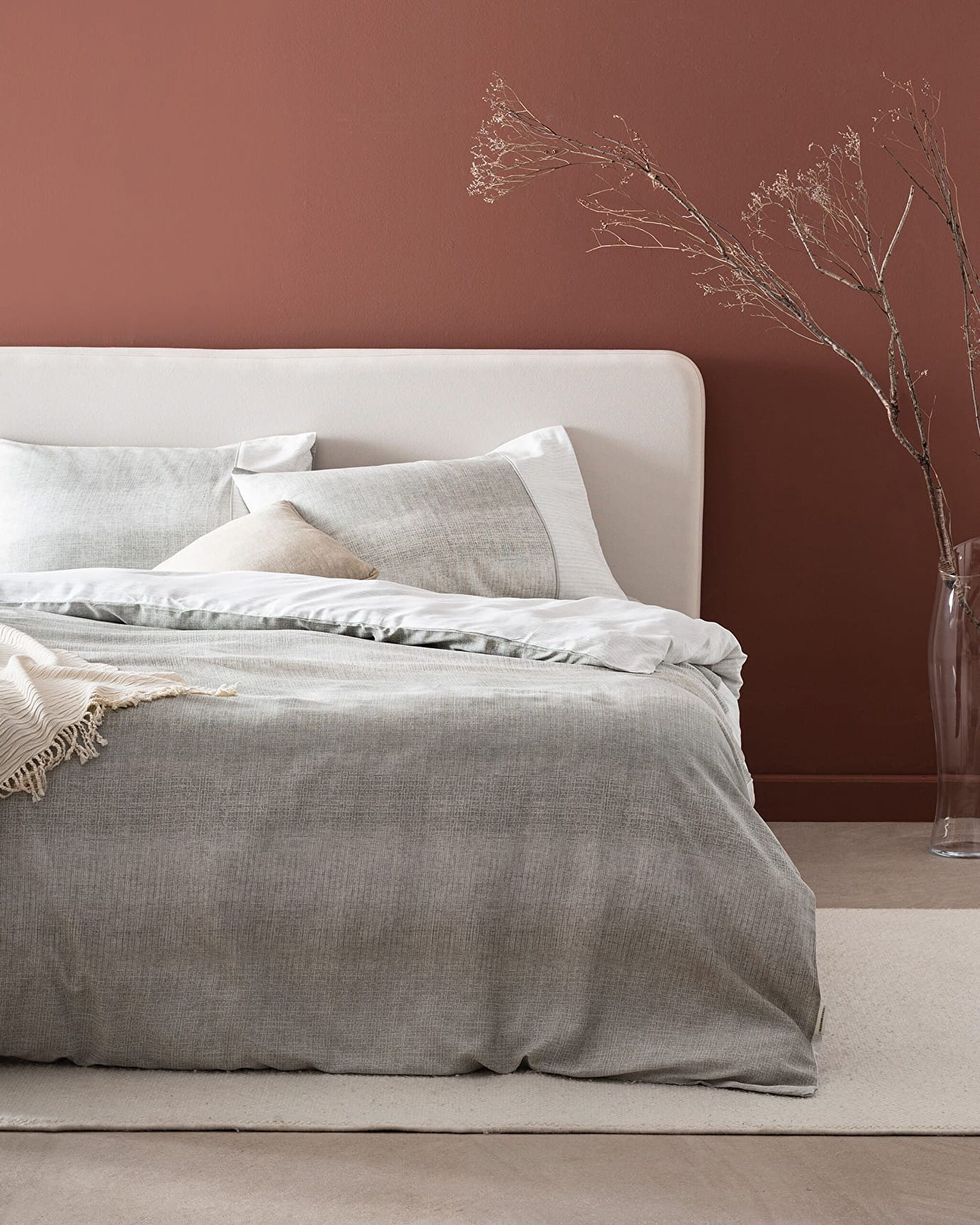 Adelya King Size Coco Crep Printed Duvet Cover Set - 0