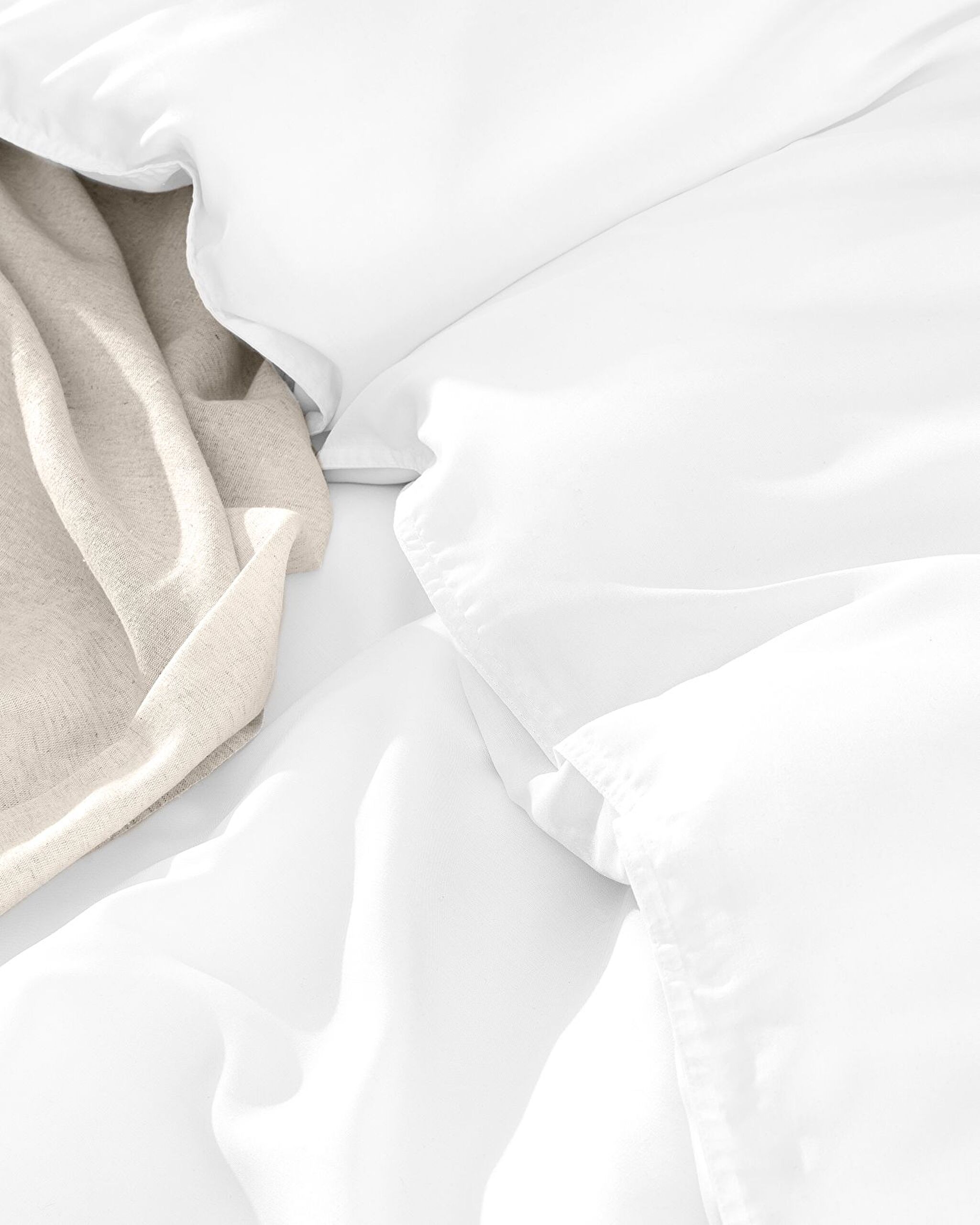 Ensemble de housse de couette en Tencel pour lit king size Loire (TENCEL:trade_mark: ) - Blanc - 2