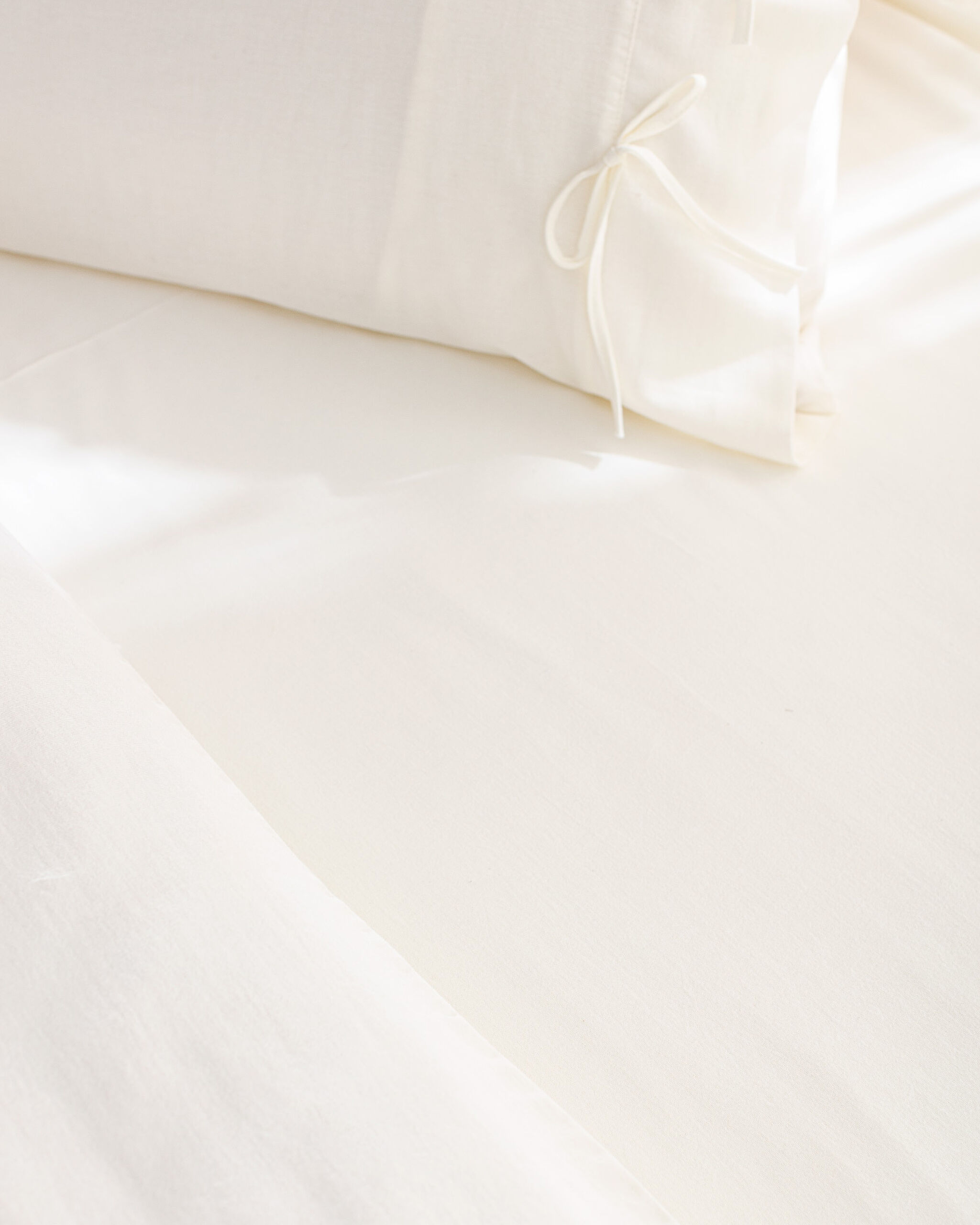 Parure de lit King Size 100 % coton avec housse de couette nouée - Écru/Kaki - 4