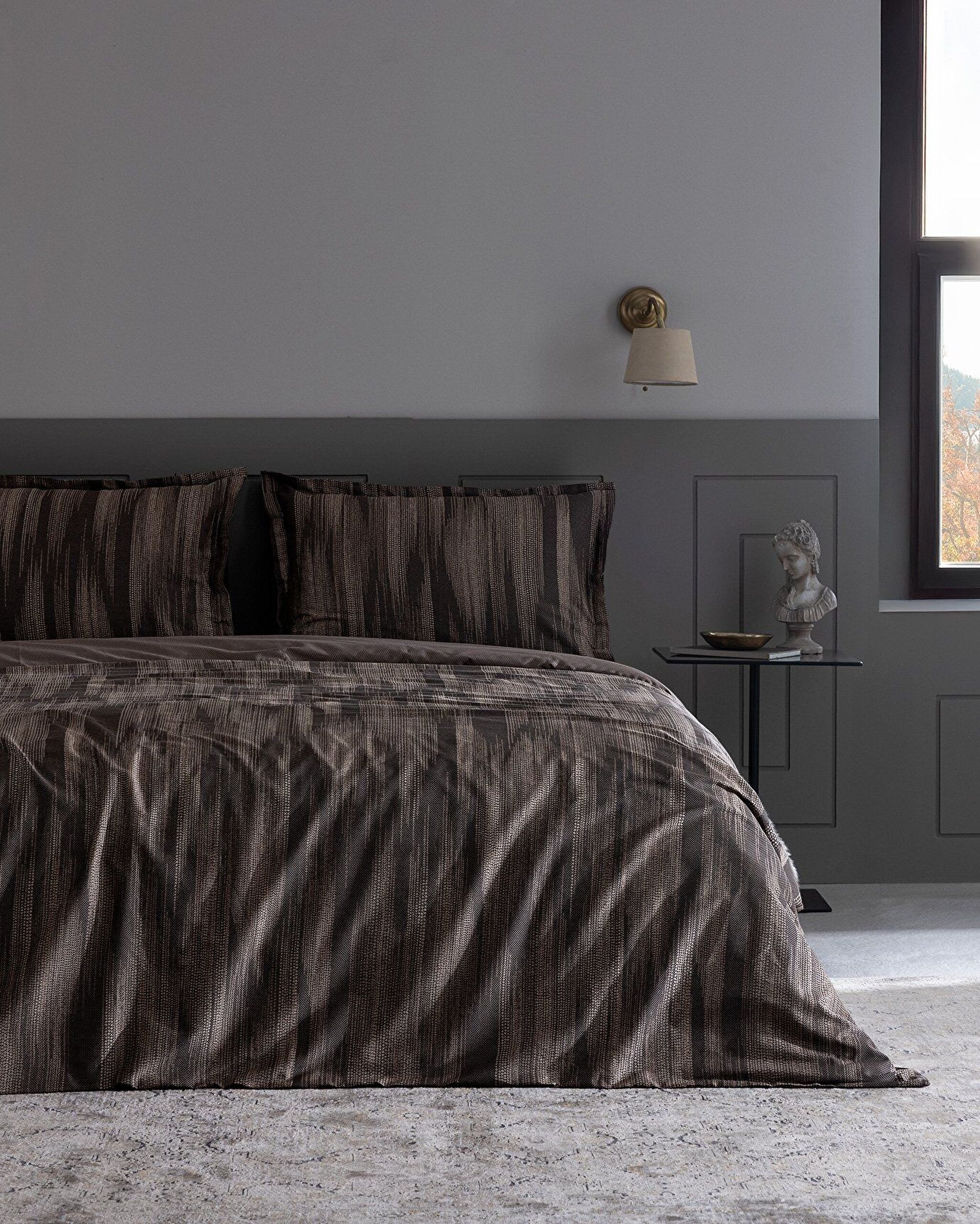 Raphael Kıng Sıze Prınted Satın Duvet Cover Set - 0