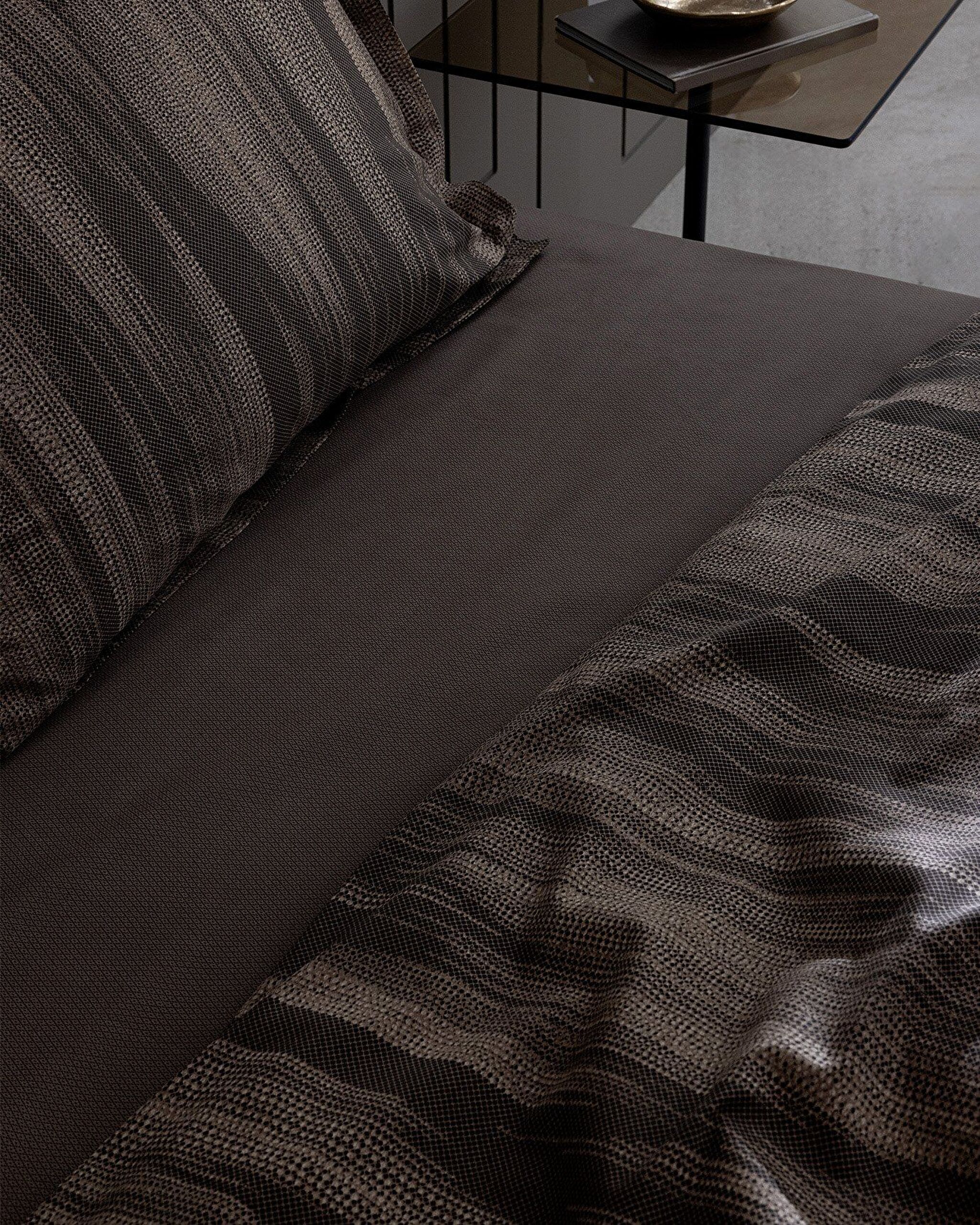 Raphael Kıng Sıze Prınted Satın Duvet Cover Set - 4