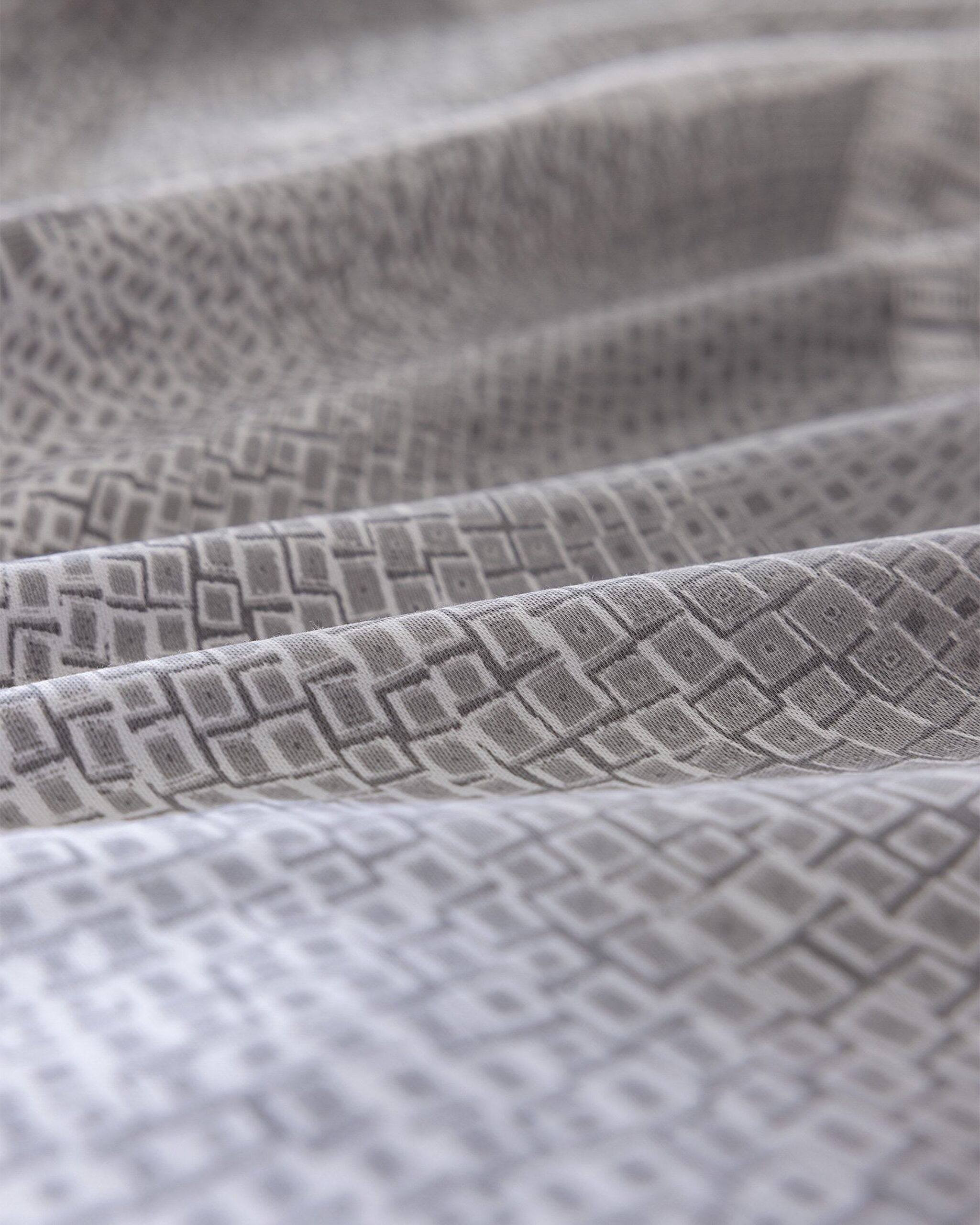 Parure de lit Rochelle King Size 100 % satin de coton imprimé - Gris - 7