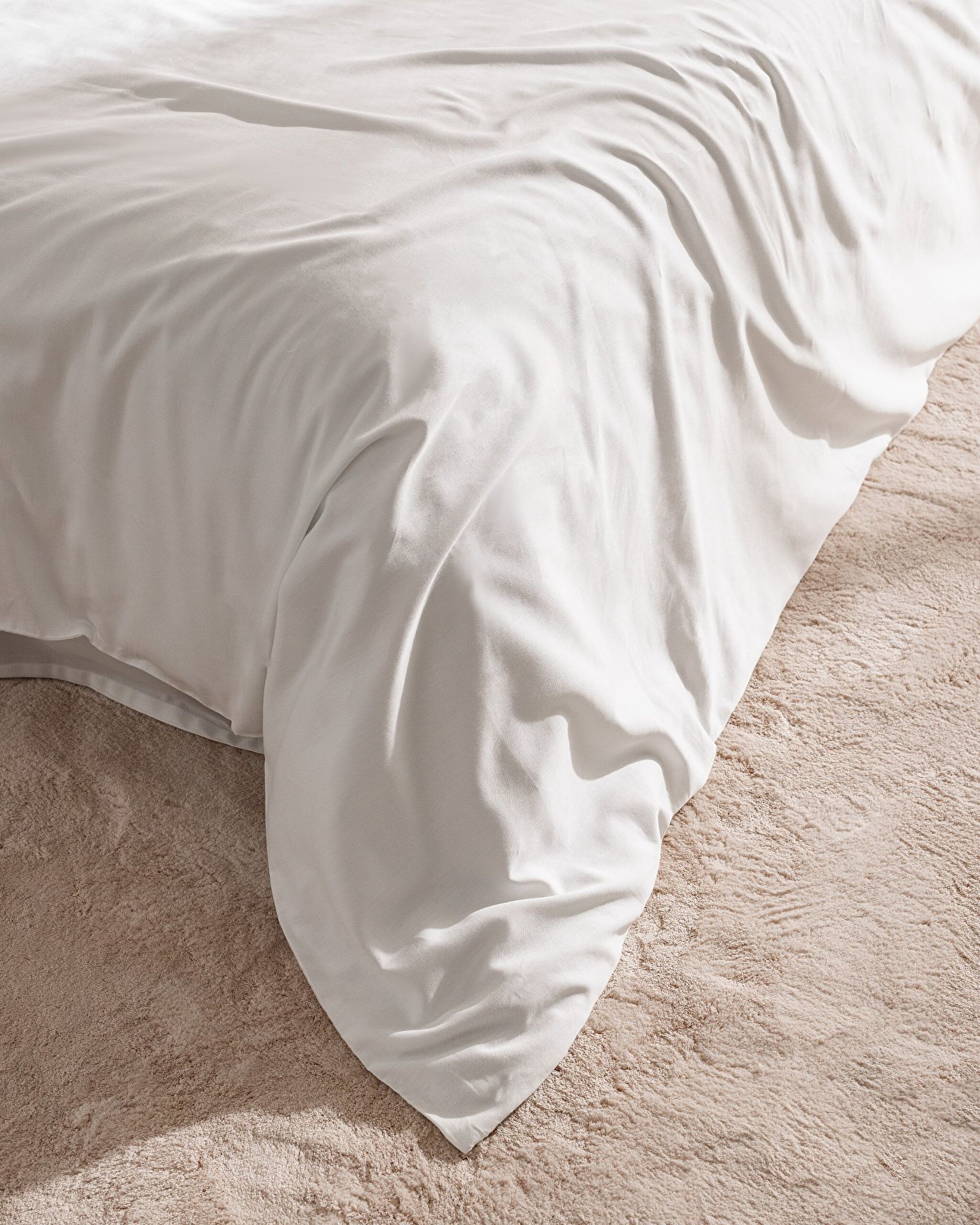 Ensemble de housse de couette en satin brodé 100 % coton King Size Magou - Blanc - 3
