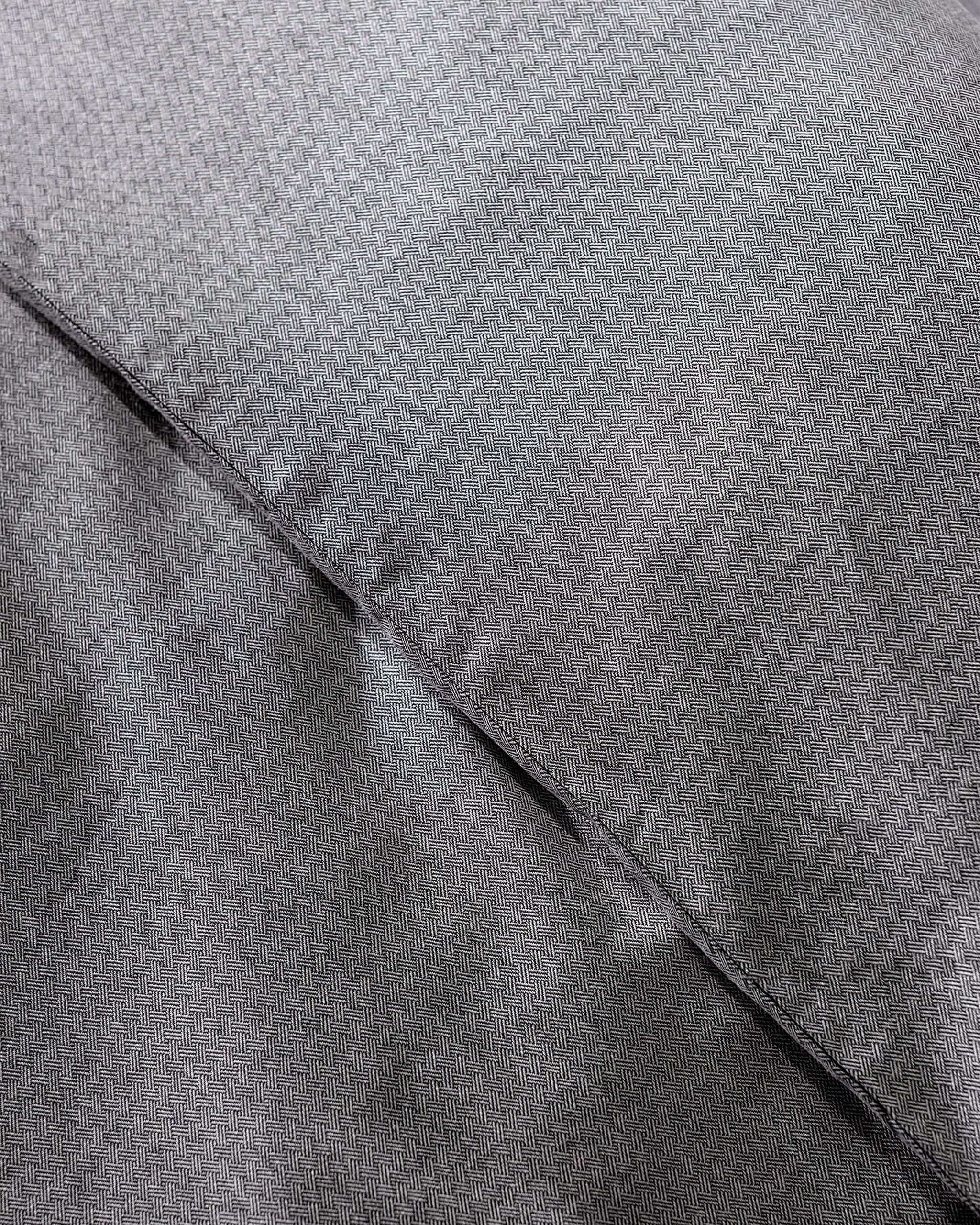 Ensemble de housse de couette Benati King Size 100 % coton teint en fil - Anthracite - 6