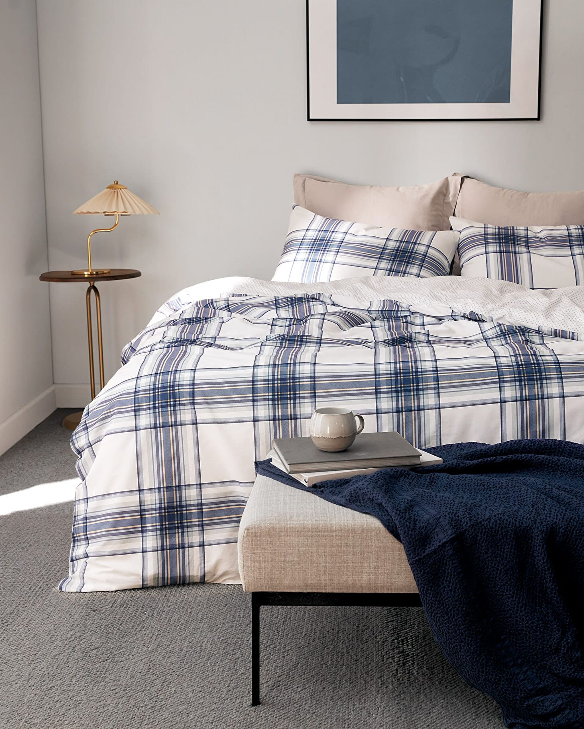 طقم غطاء لحاف مقاس كينغ من لاسين - نمط رانفورس - 0