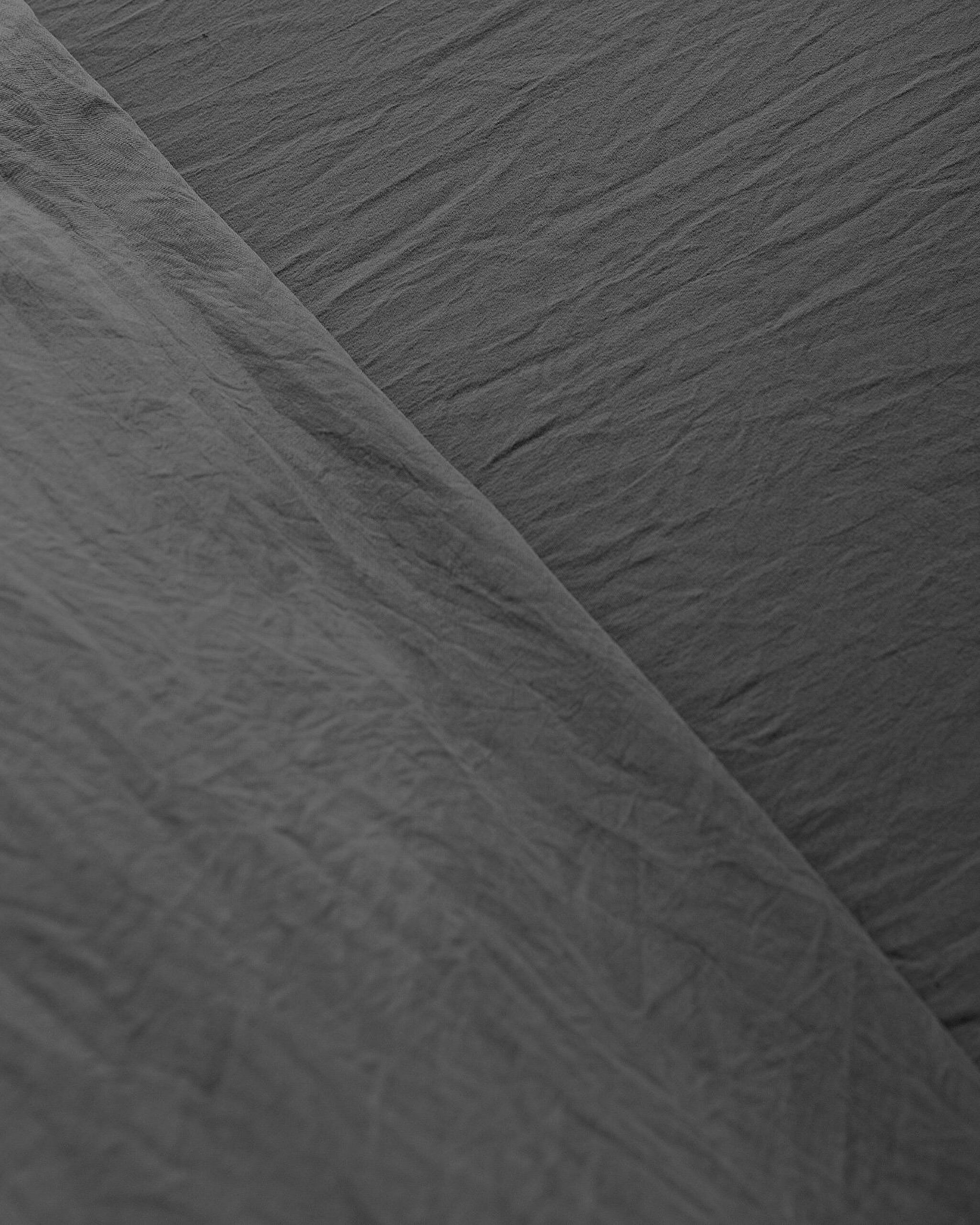 Ensemble de housse de couette élastique en microfibre pour très grand lit Mona - Anthracite - 5