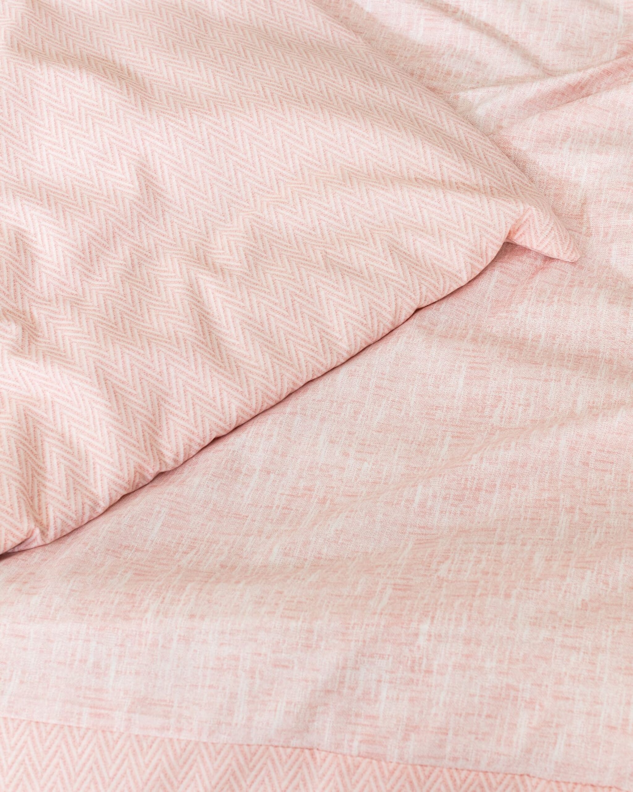 Ensemble de housse de couette imprimé en coton taille king Juin - Poudre - 6