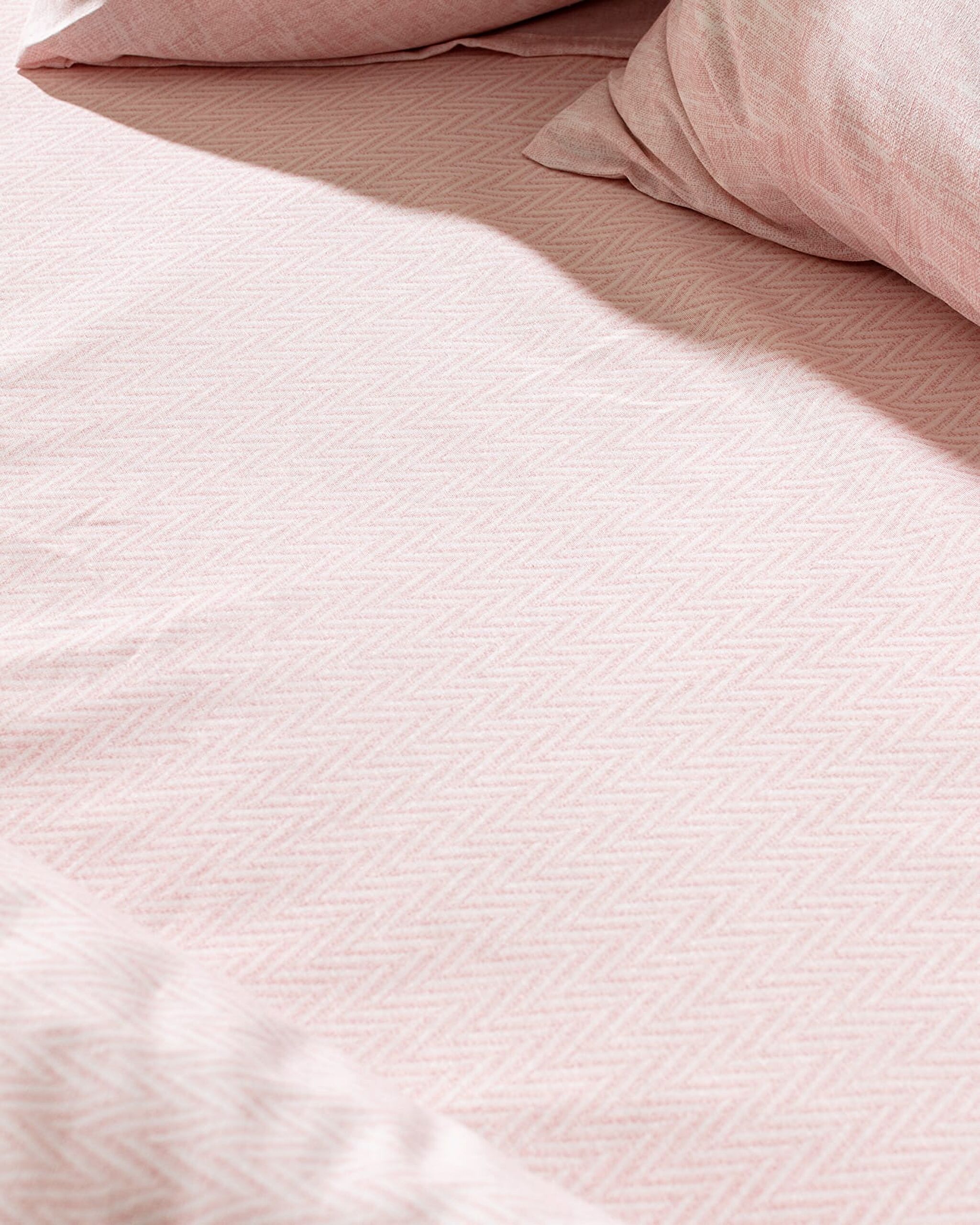 Ensemble de housse de couette imprimé en coton taille king Juin - Poudre - 5