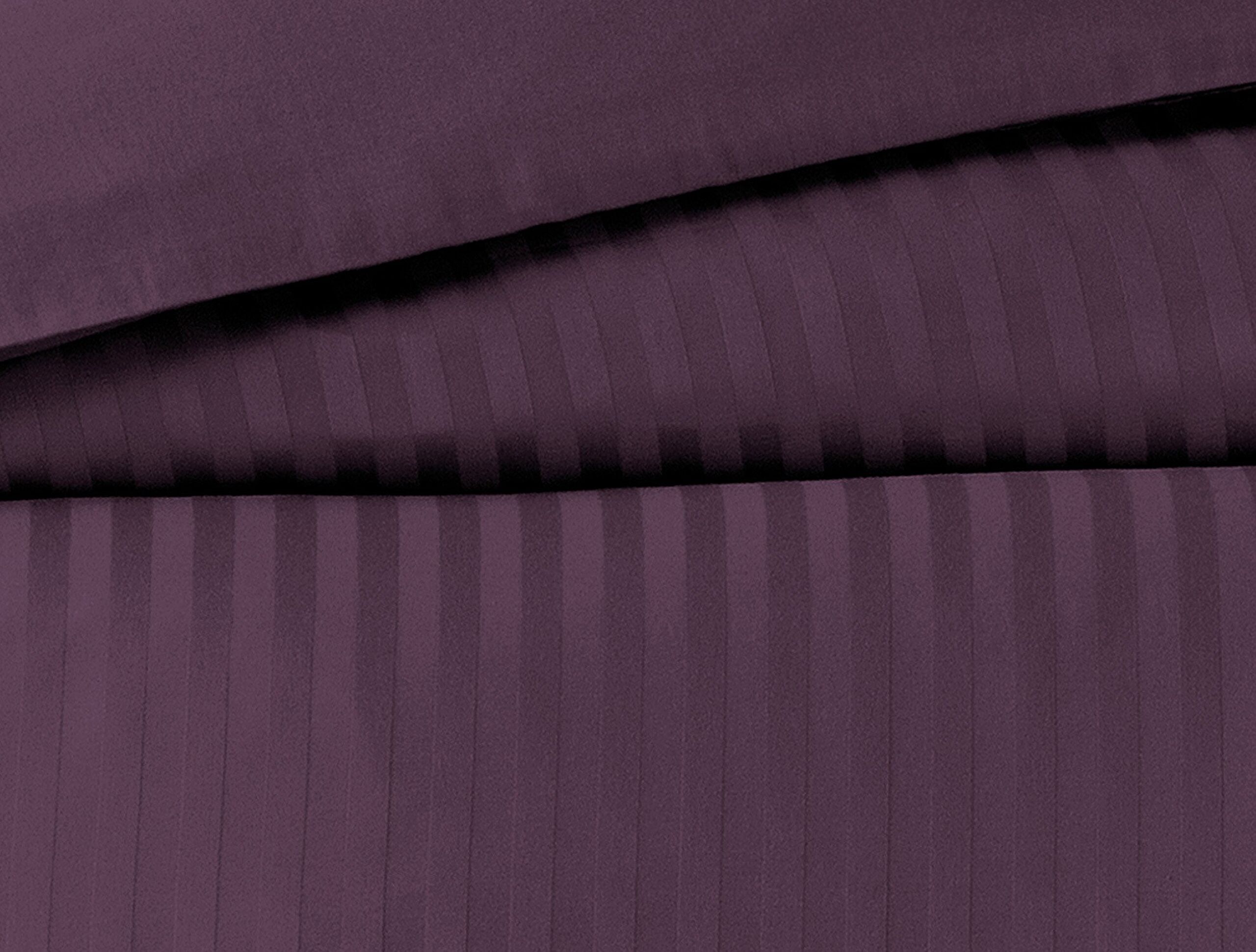 Elicia King-Size-Bettbezug-Set aus gestreiftem Satin - 1