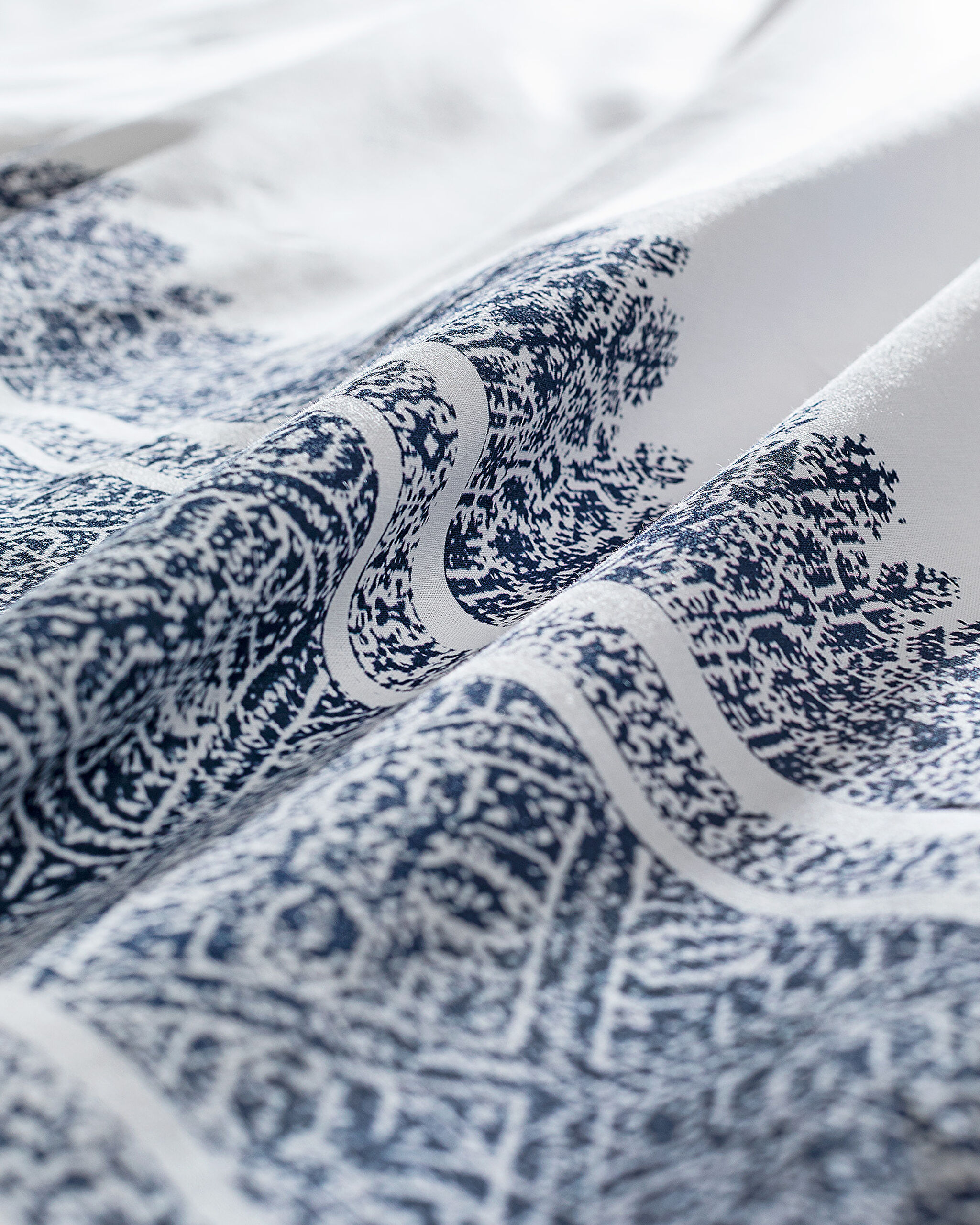 Ensemble de housse de couette simple Serre - Bleu marine - 4