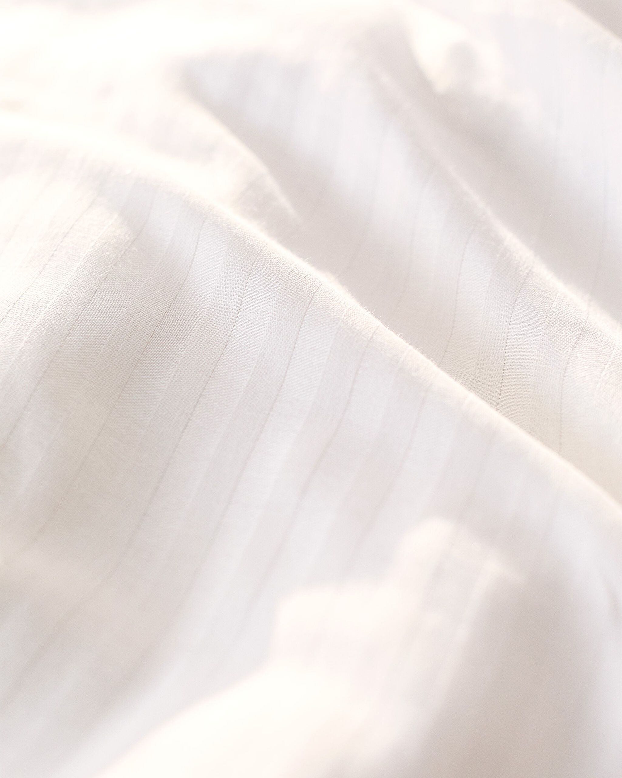 Ensemble de housse de couette à rayures simples Adrien - Écru - 4