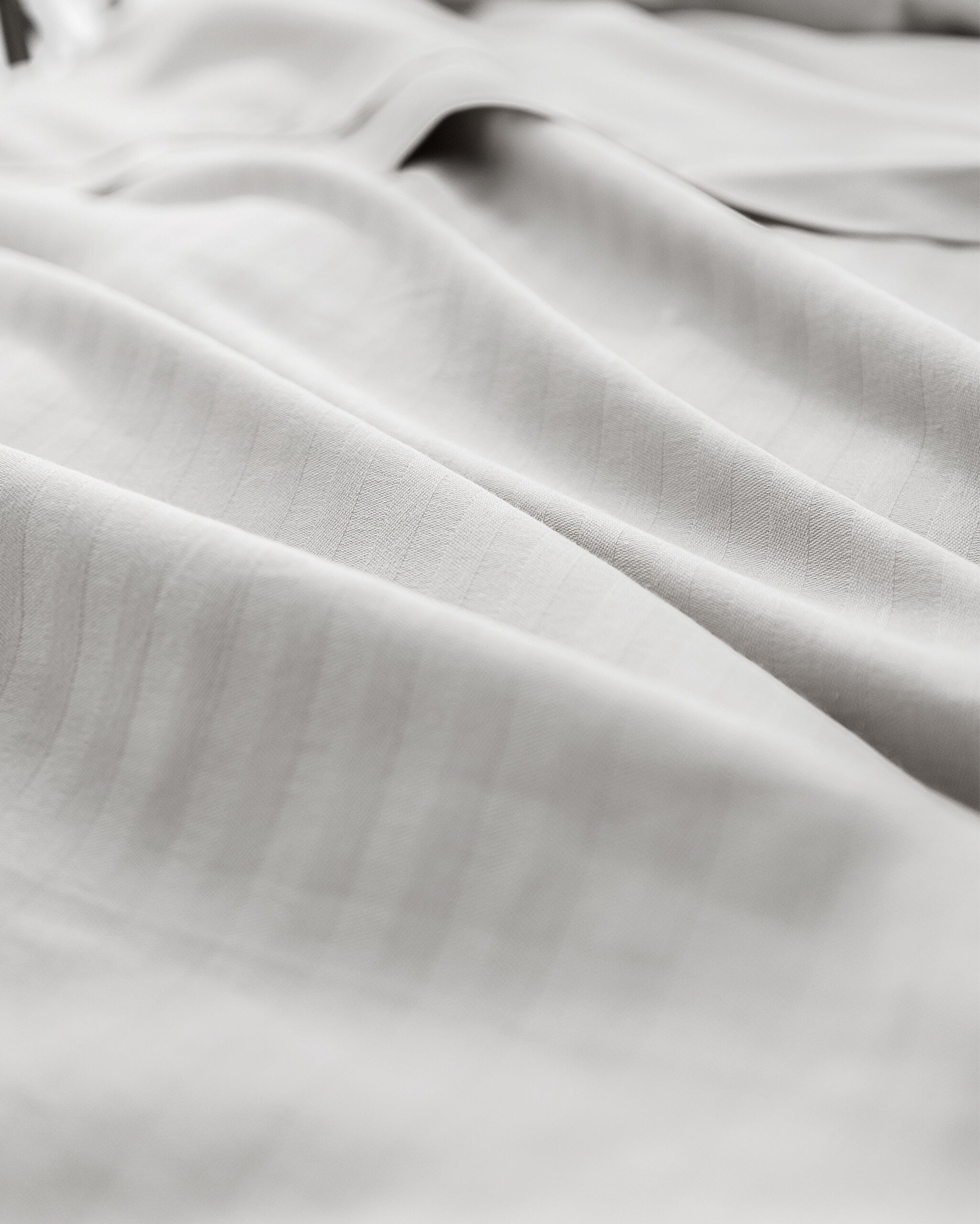 Adrien Tek Kişilik Çizgili Kapaklı Nevresim Takımı - Gri - 5