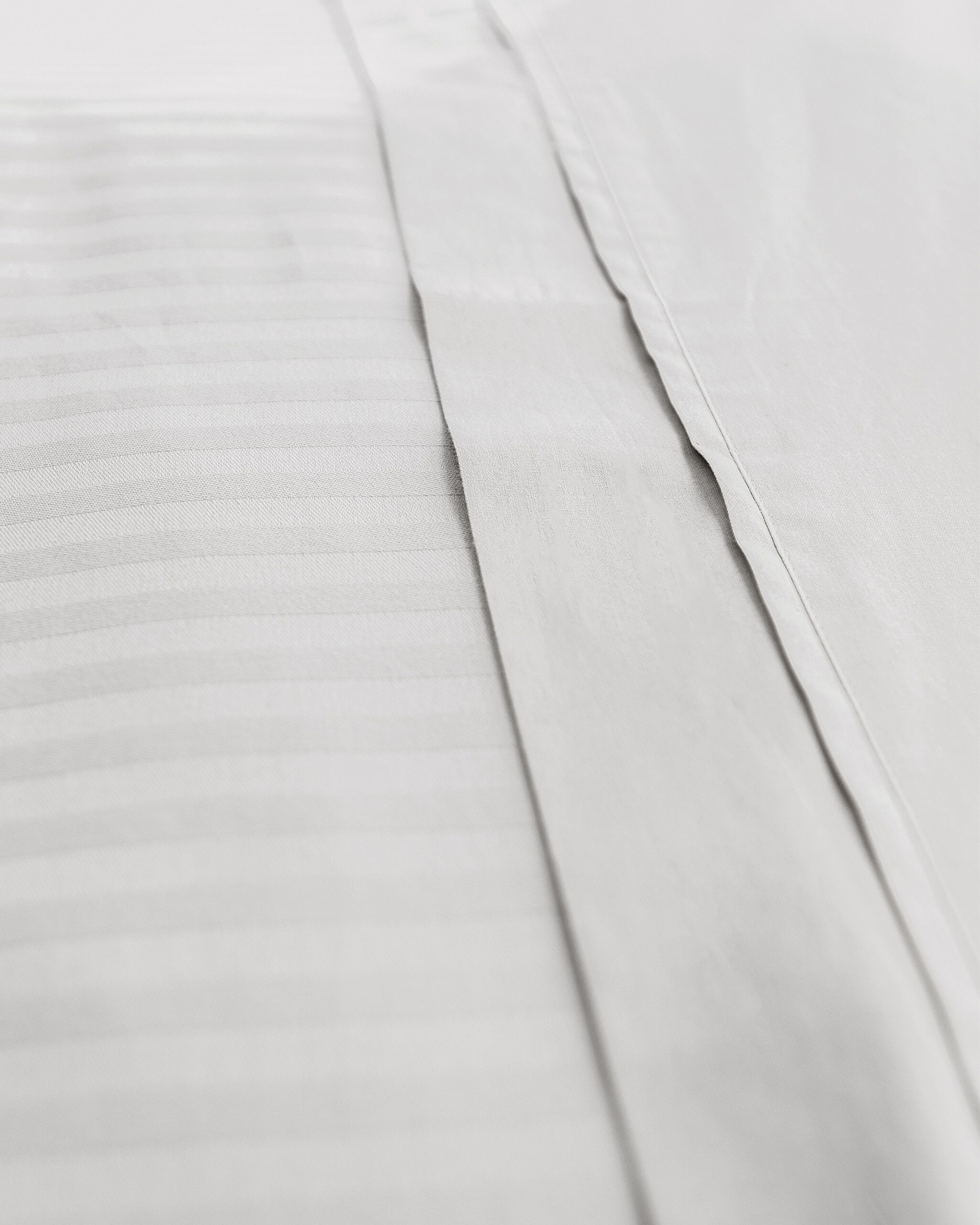 Adrien Tek Kişilik Çizgili Kapaklı Nevresim Takımı - Gri - 4