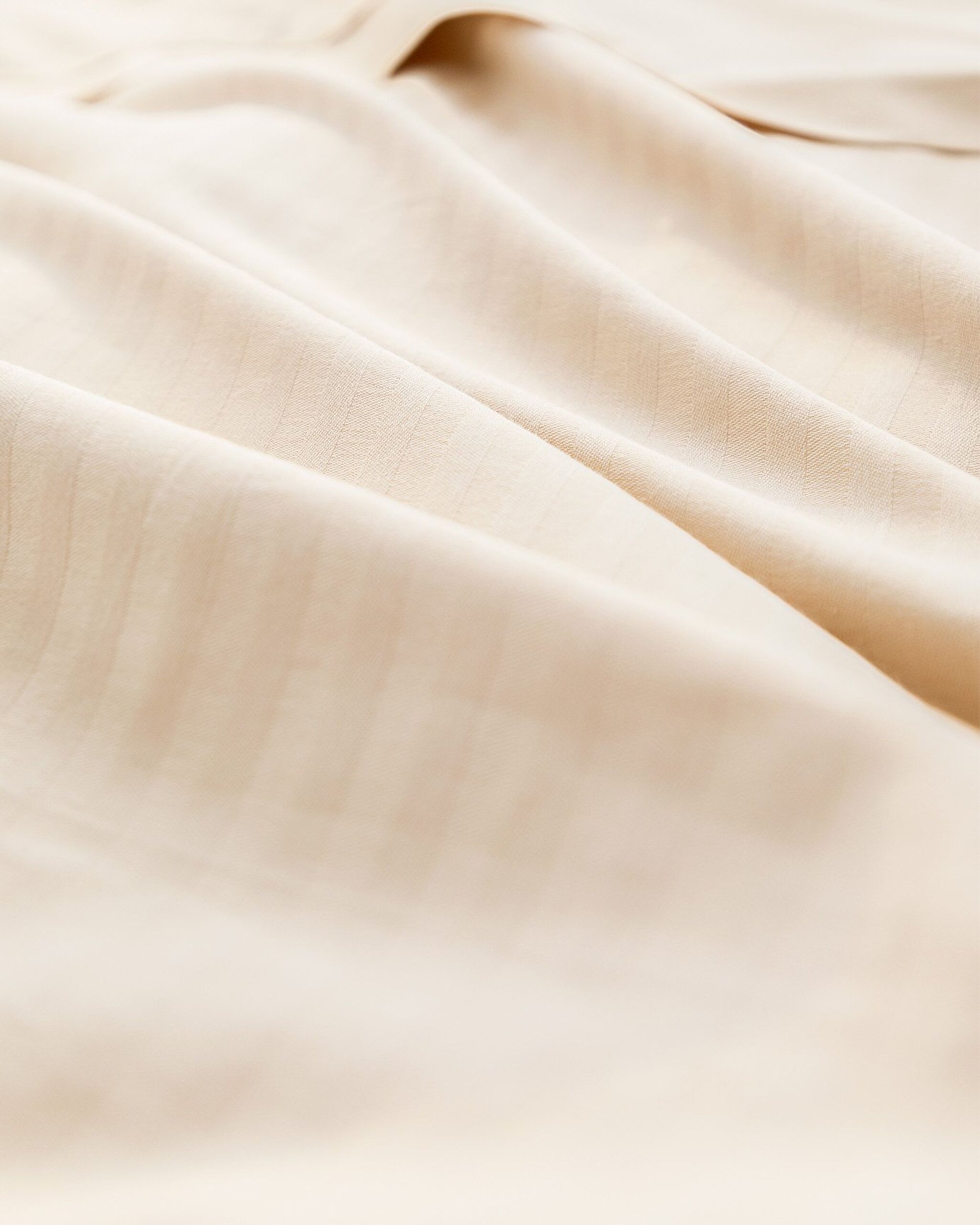 Adrien Tek Kişilik Çizgili Kapaklı Nevresim Takımı - Bej - 5