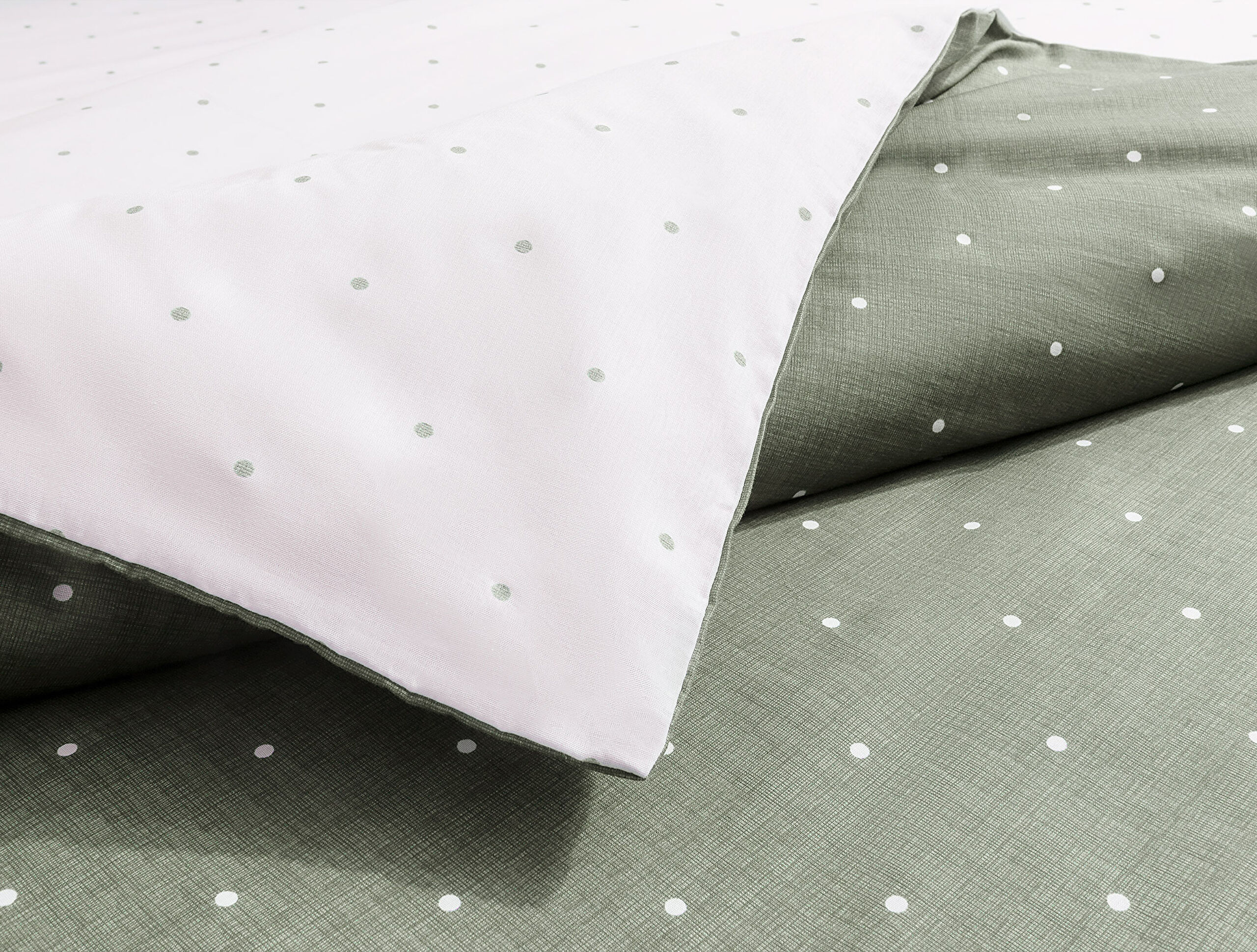 Ensemble de housse de couette Ranforce imprimé simple Brie élastique - 5