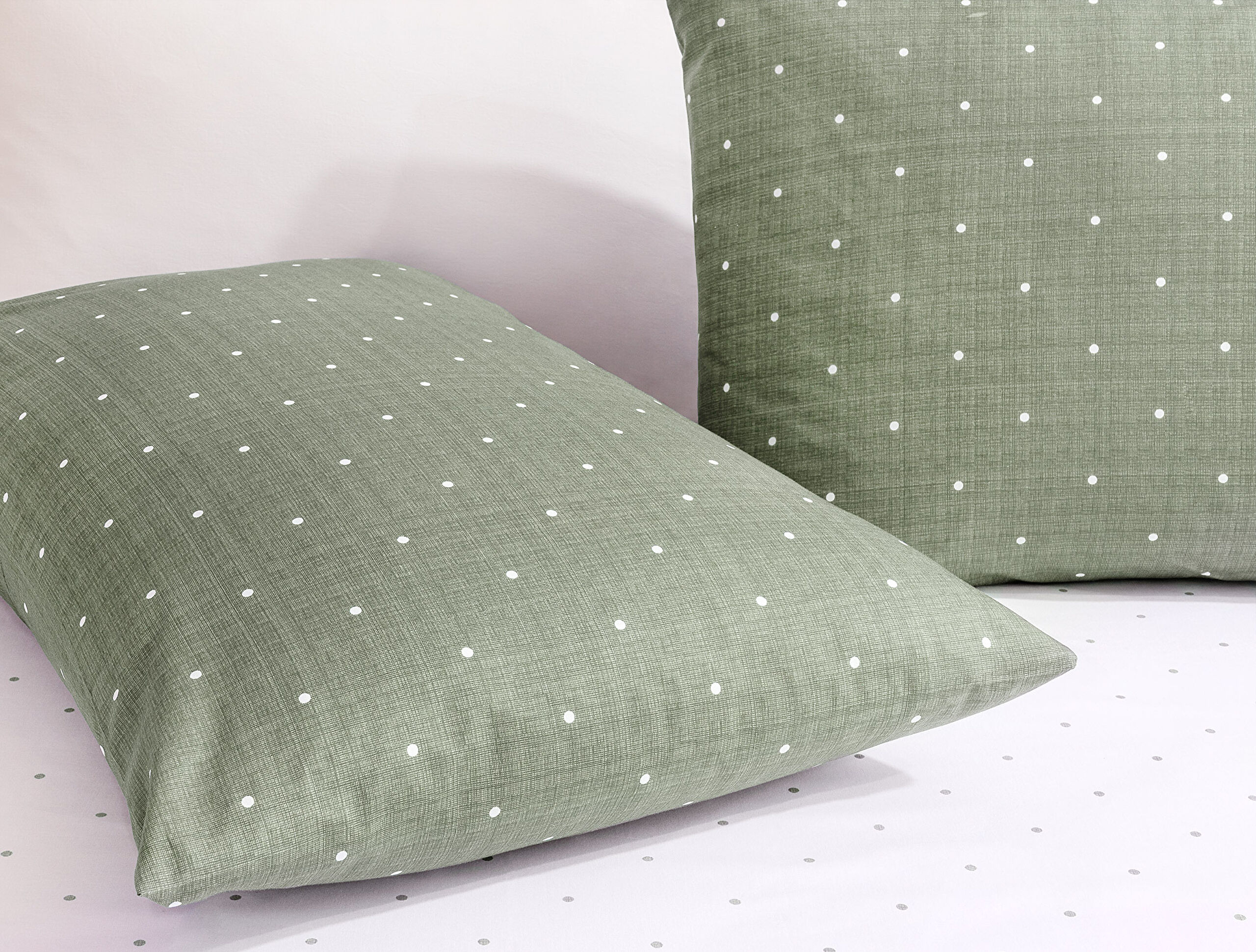 Ensemble de housse de couette Ranforce imprimé simple Brie élastique - 3