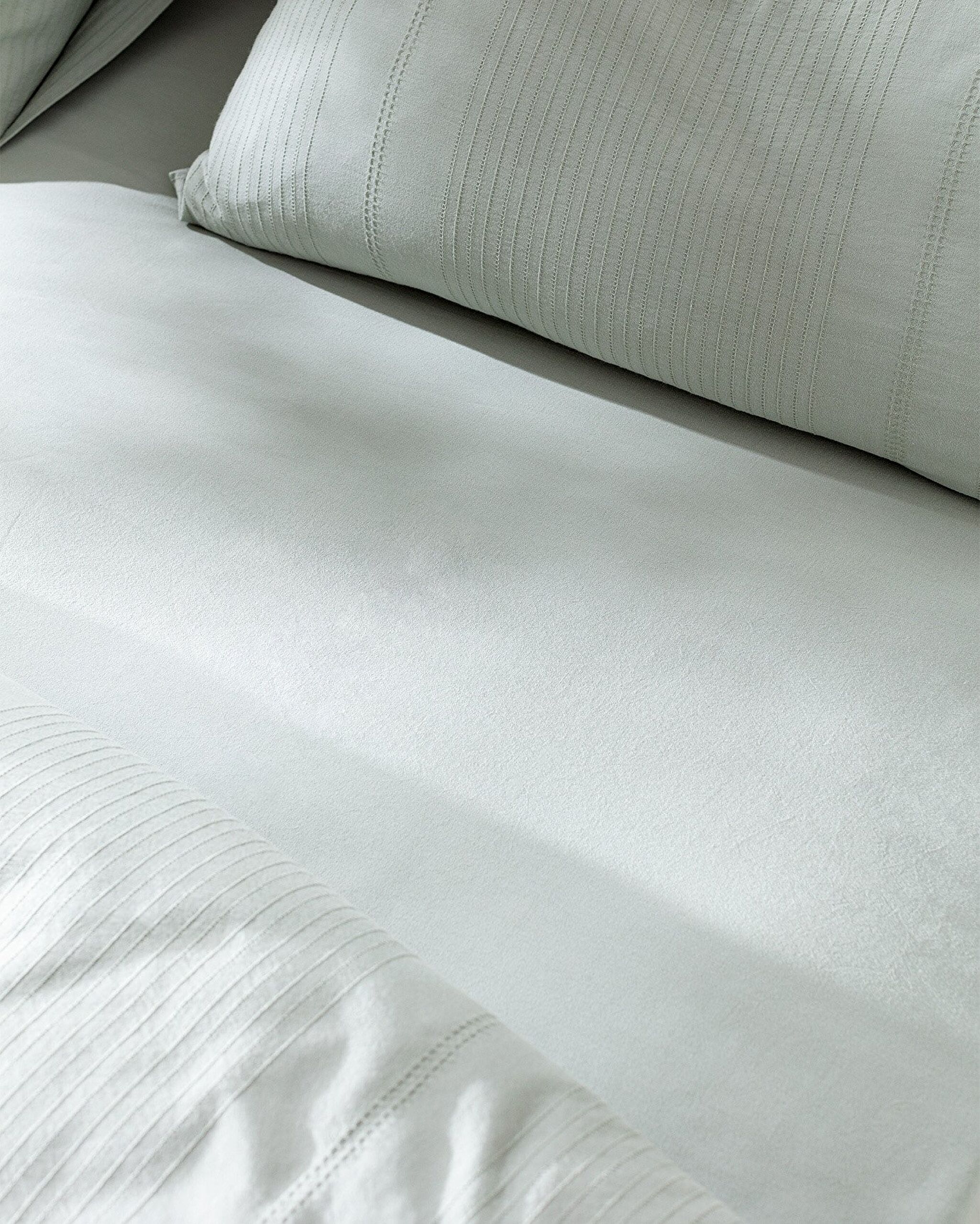 Ensemble de housse de couette simple 100 % coton Dobby Rosalie - Kaki - 5