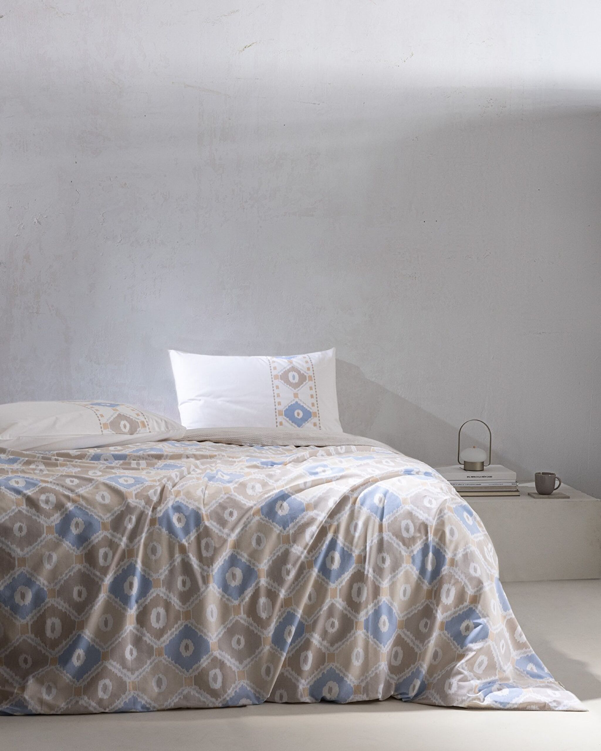 ⁠ Avril Single Size Duvet Cover Set - Ranforce Patterned_0}