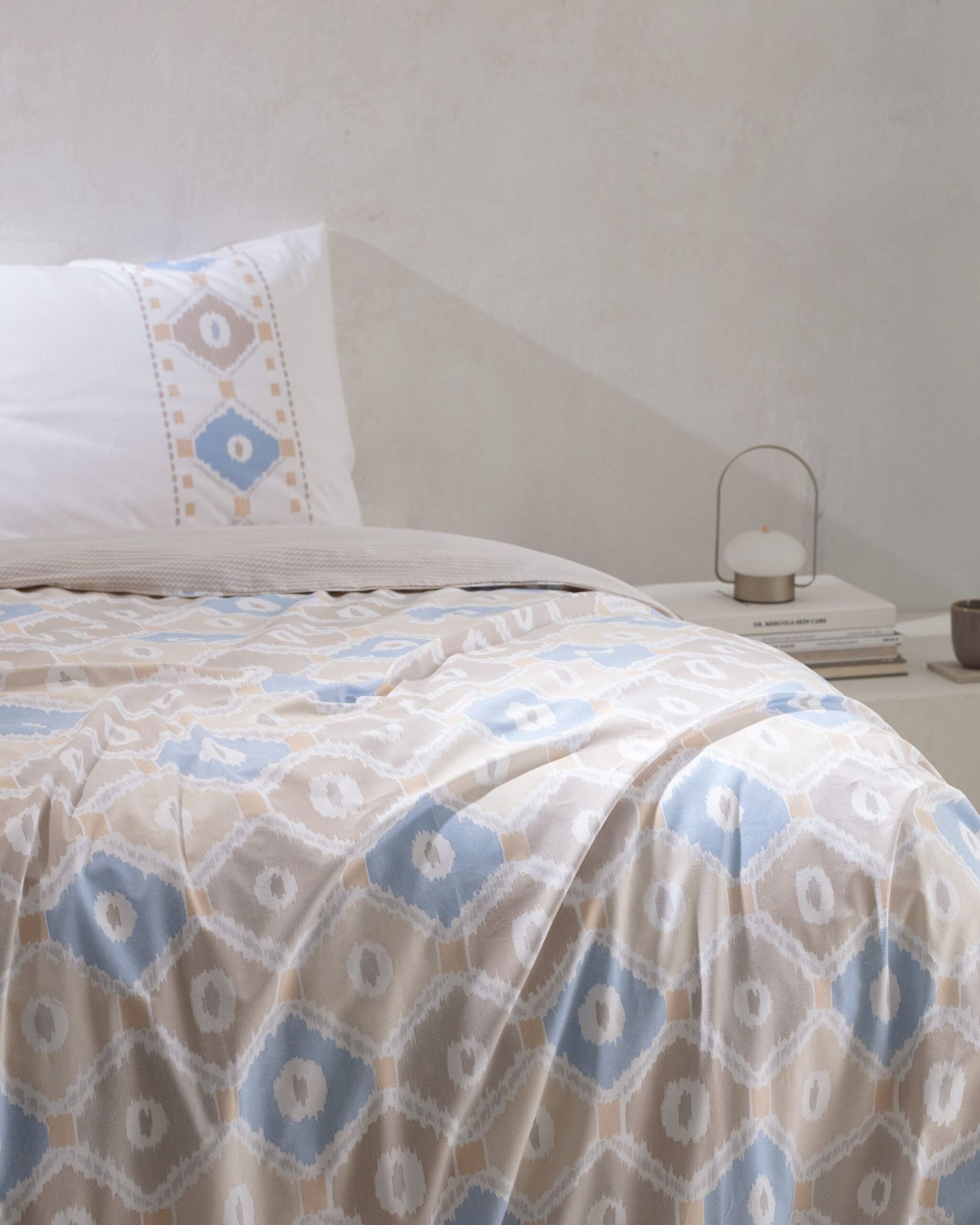 ⁠ Avril Single Size Duvet Cover Set - Ranforce Patterned_1}